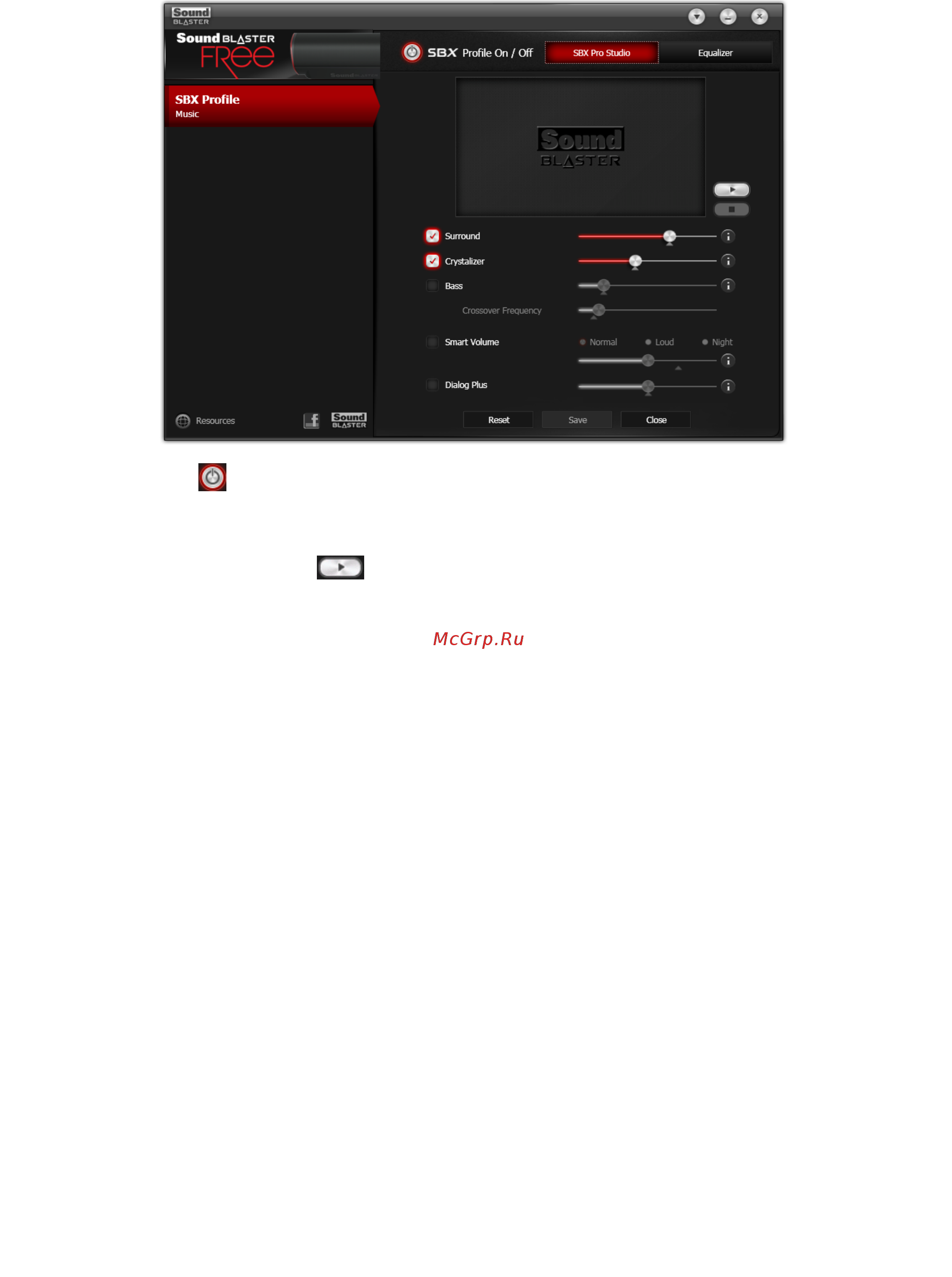 Creative Sound Blaster FRee белая [19/29] Настройки sbx pro studio