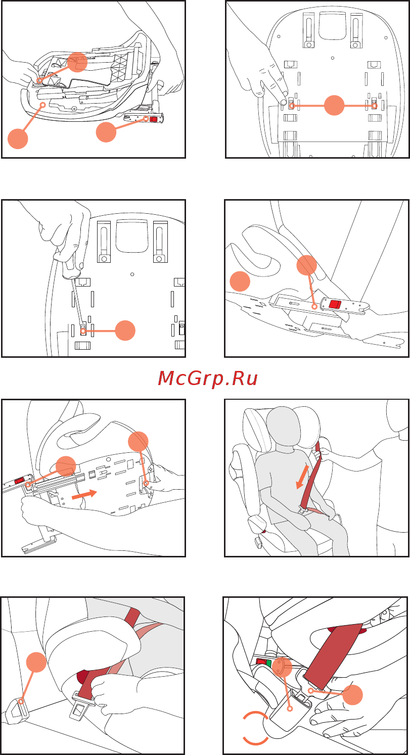 Cybex Pallas M-Fix HawaII [23/96] Strapping in without the safety cushion ece group 2 3 15 36 kg