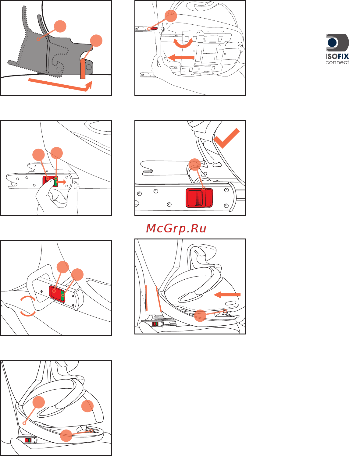 Cybex Pallas M-Fix HawaII [41/96] Turvatooli kinnitamine kasutades isofix kinnitus süsteemi
