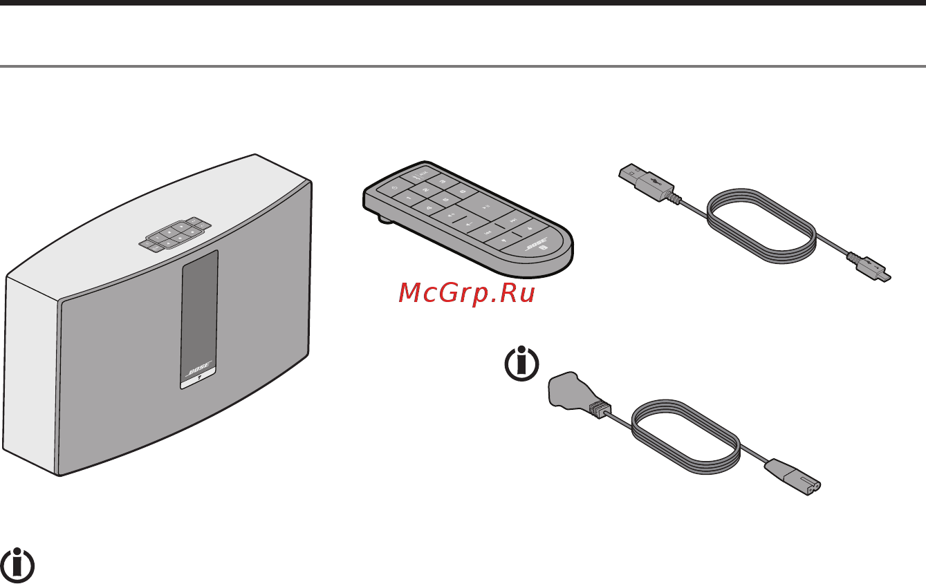 Bose SoundTouch 20 III [9/32] Unpacking the system