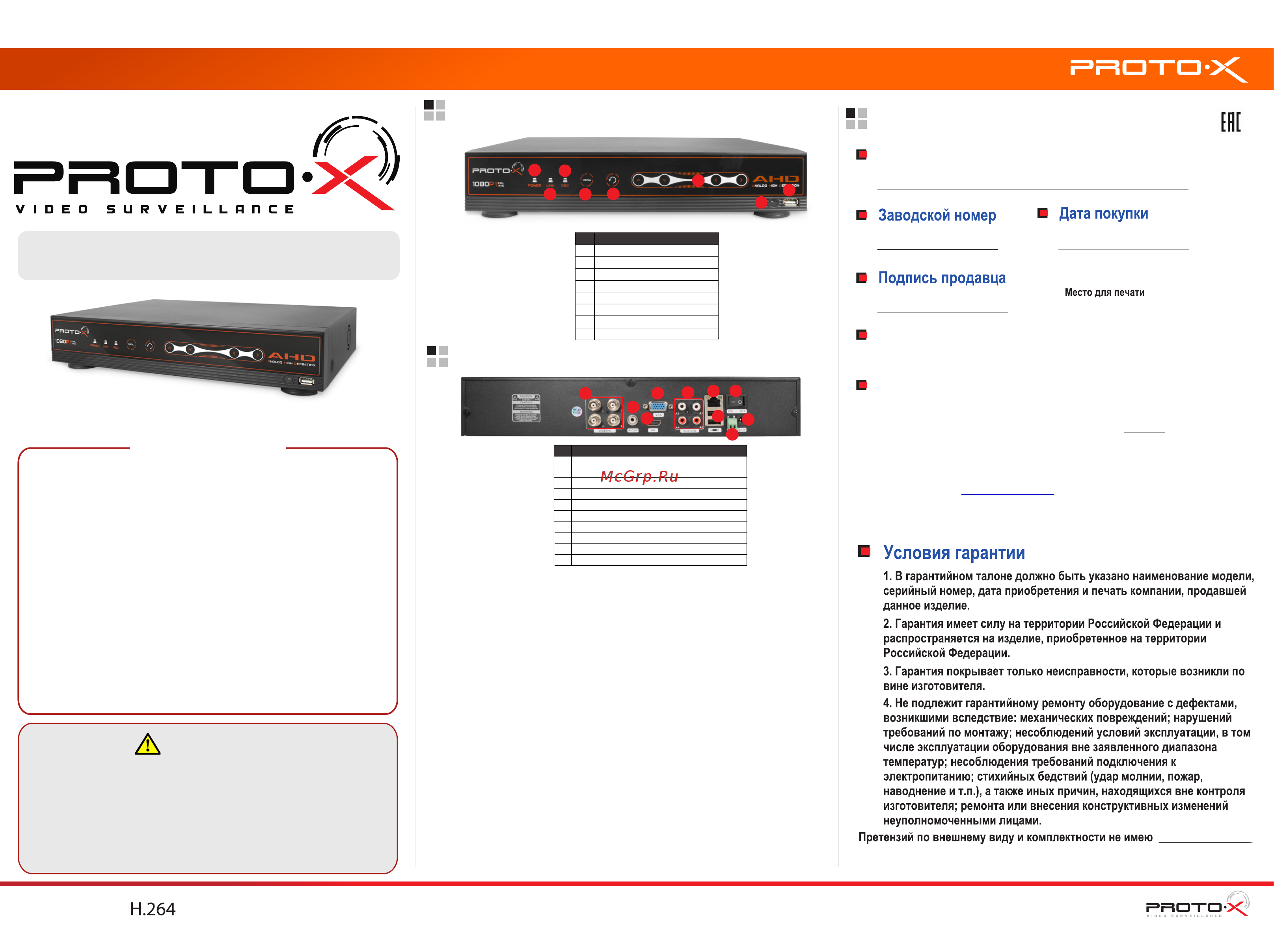 Proto-X PTX-AHD404PRO (2Mp) [2/2] Наименование