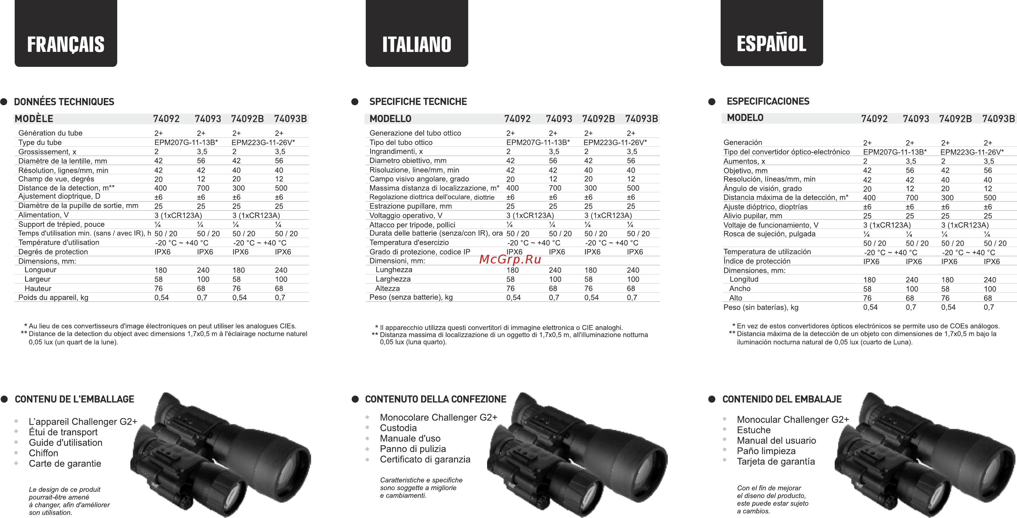 Challenger G2+ 3.5x56 B [2/2] Français italiano español