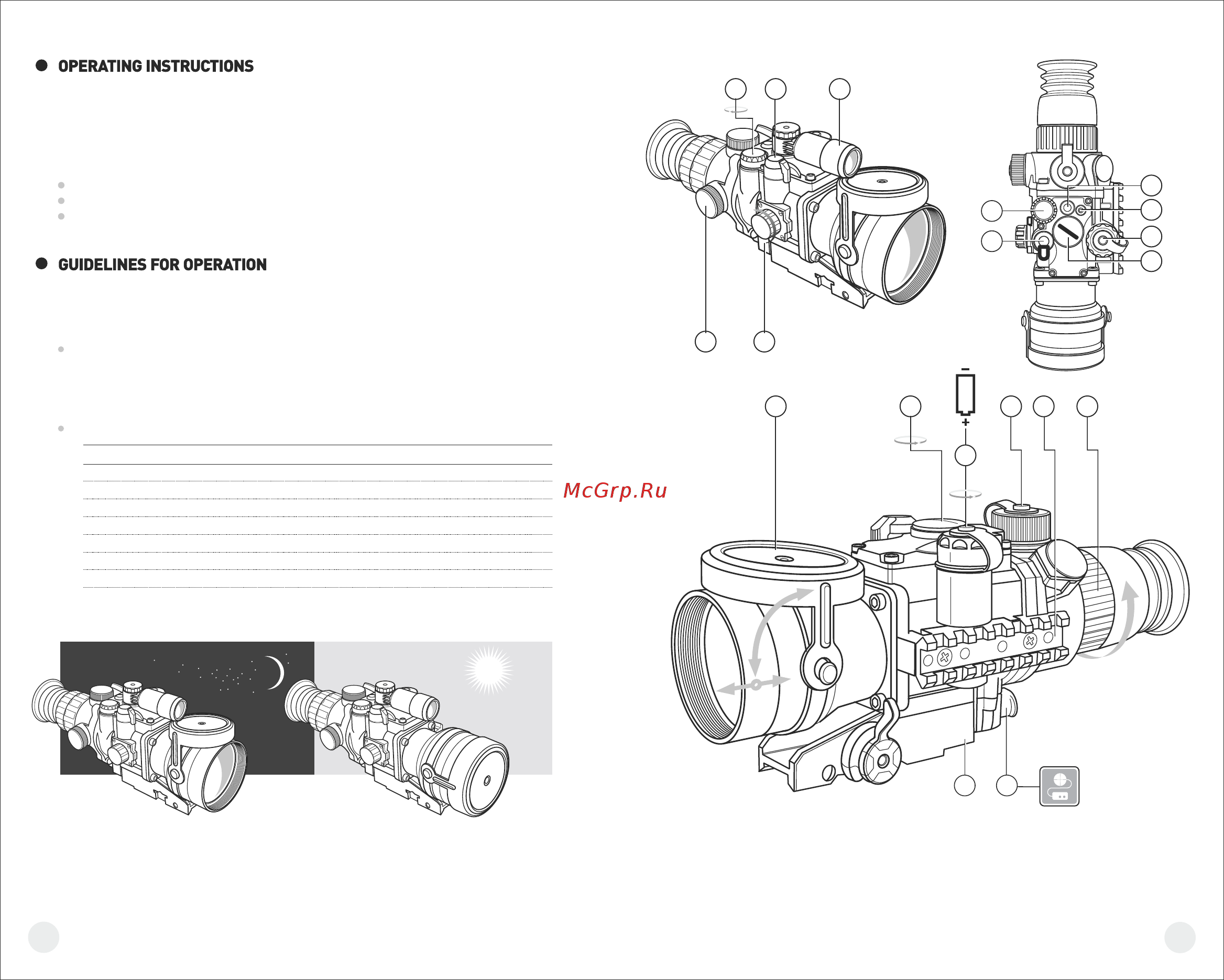 Pulsar Phantom 4x60 BW Инструкция по эксплуатации онлайн [8/34] 220727