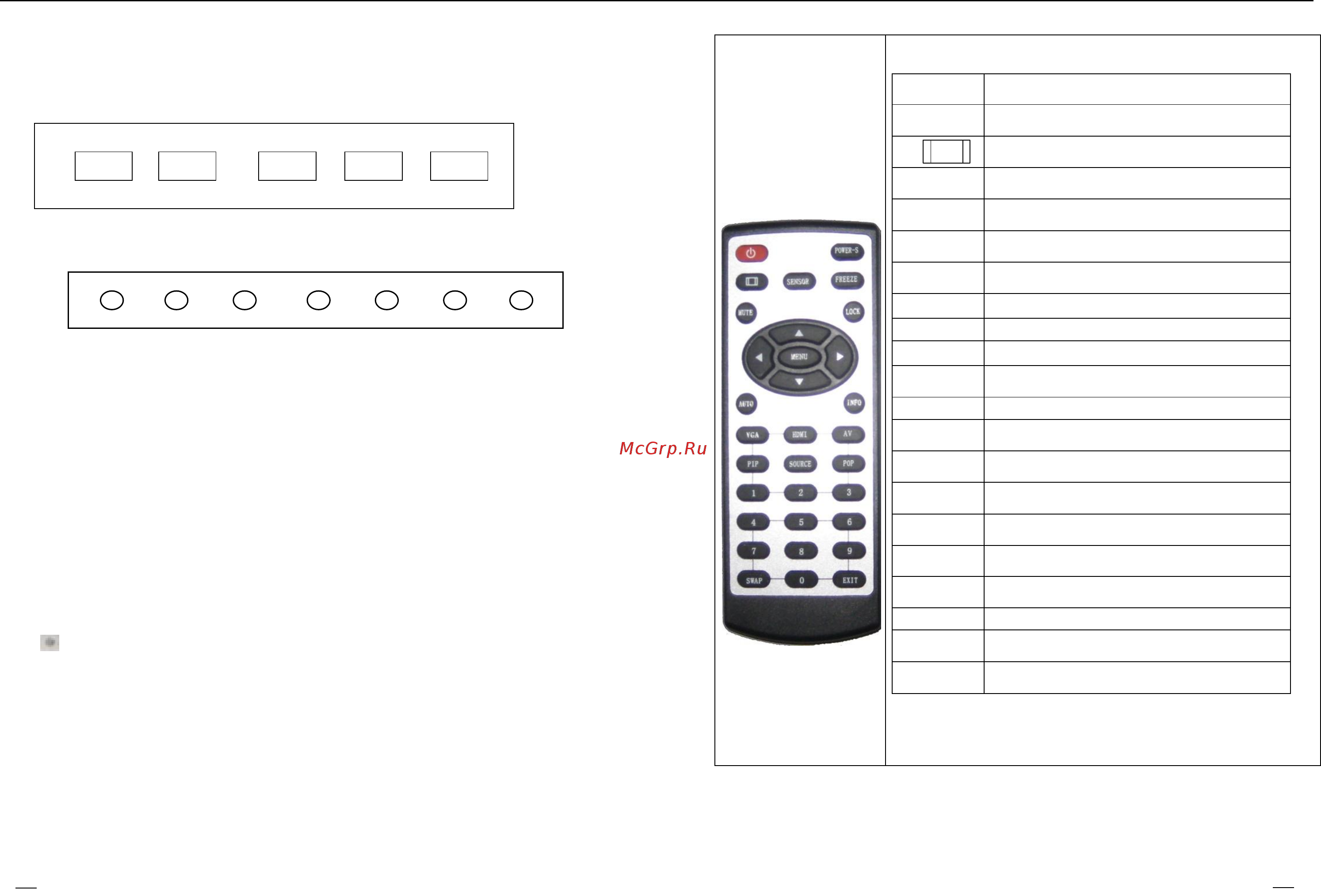 CTV DS-170TK [6/12] Описание кнопок управления
