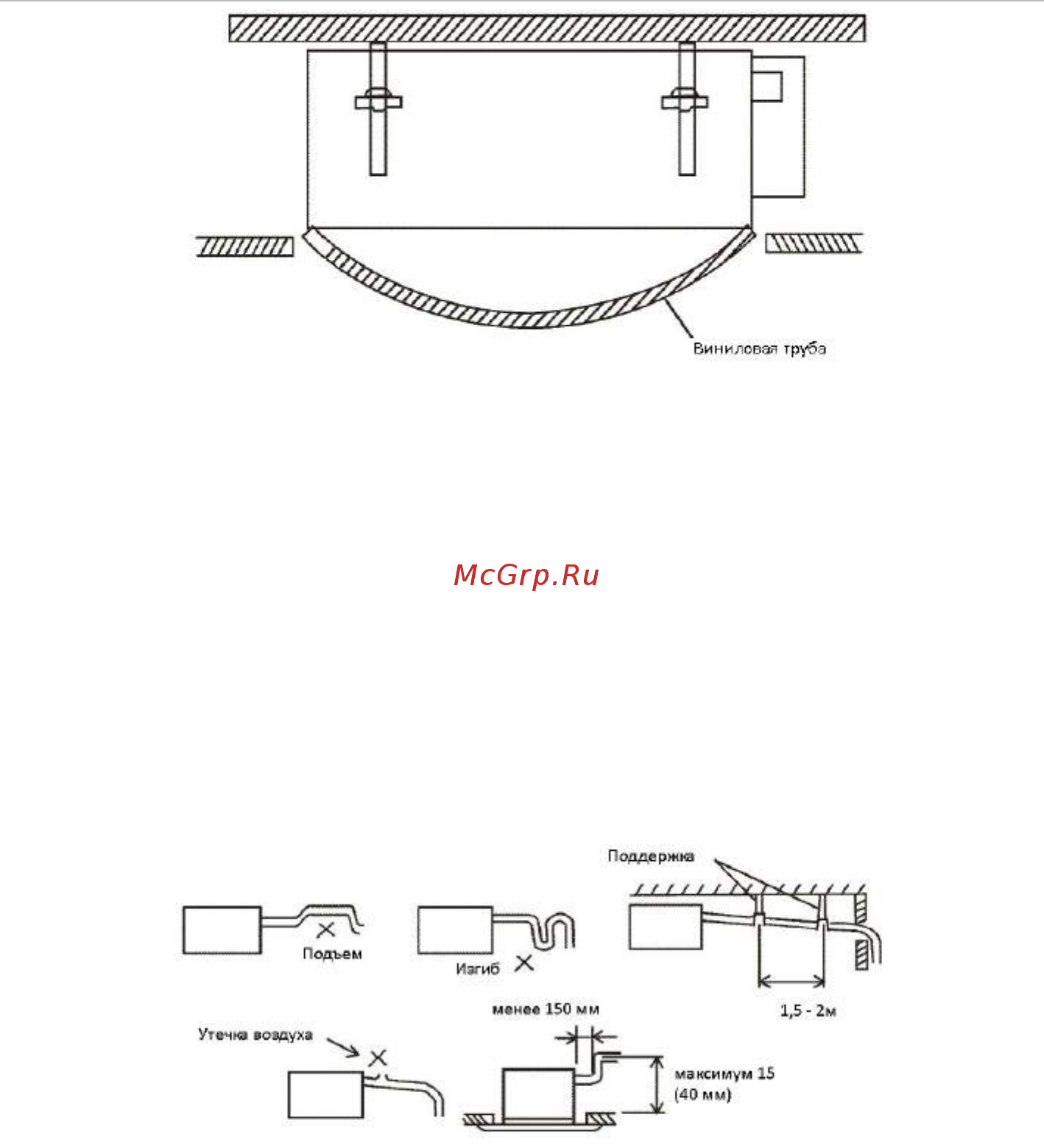 Aeronik AFP-102WM-D [36/104] Installing drainage hose