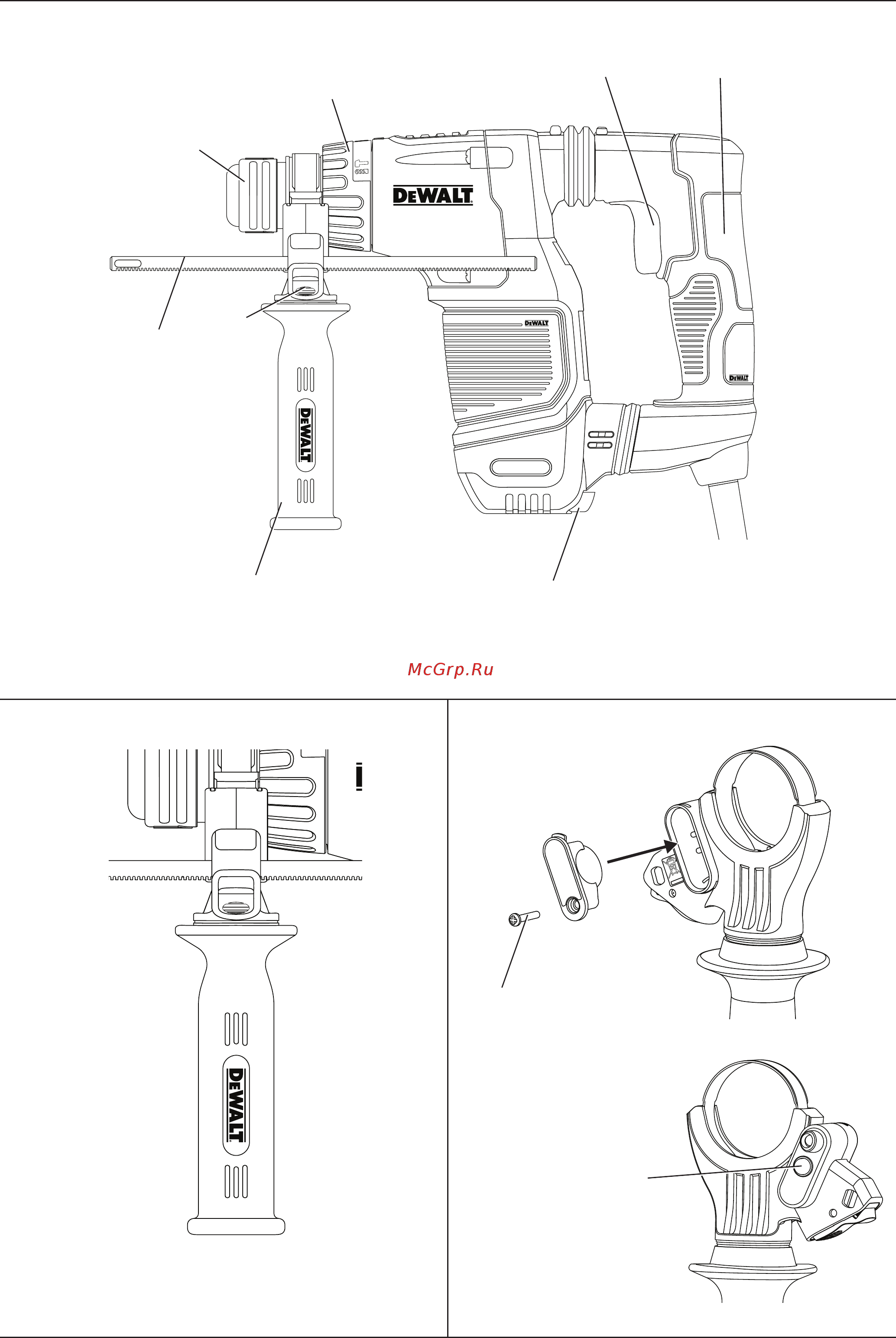 Dewalt D 25052 KT Инструкция по эксплуатации онлайн [2/16] 221415