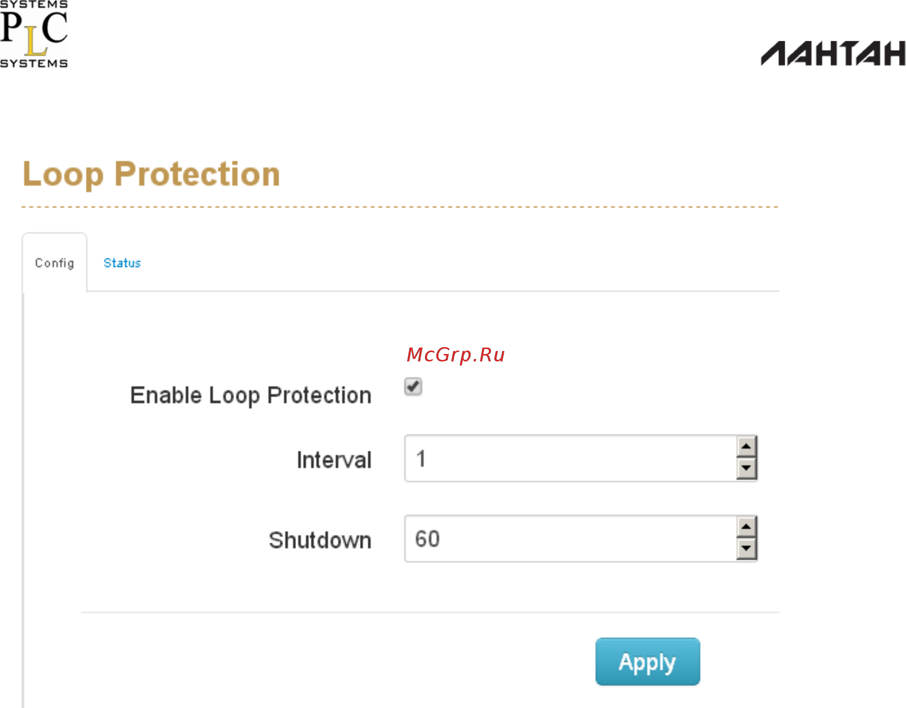 Лантан SD-5416-G-DS [52/105] Защита от зацикливания loop protection