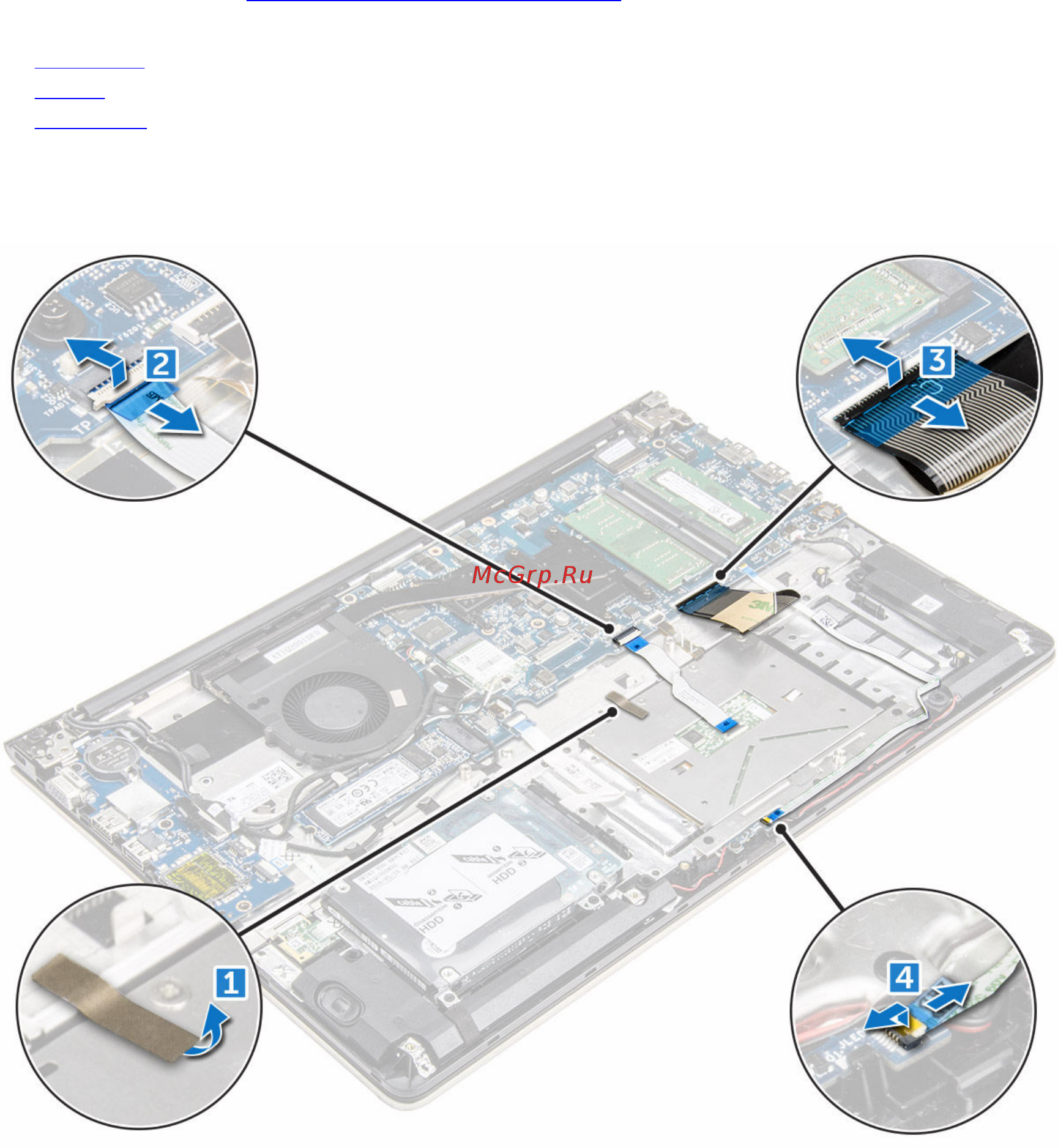Dell Vostro 5568, 5568-7650 [23/84] Removing the touchpad