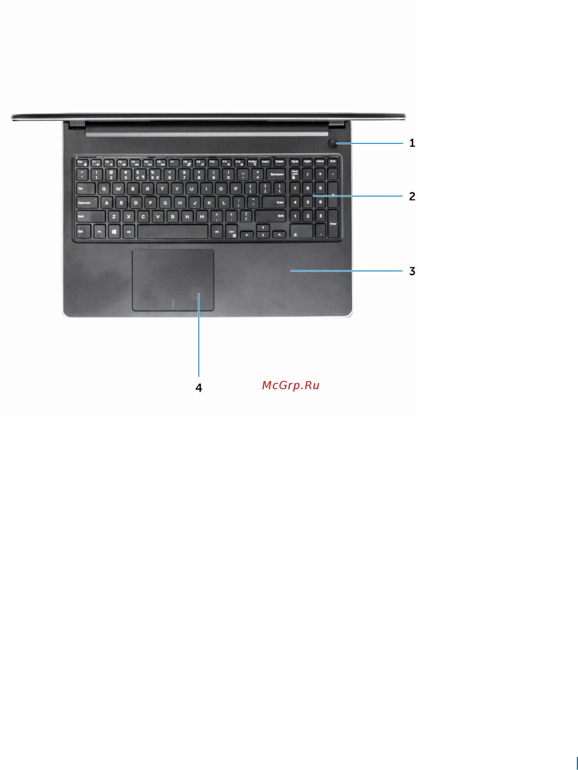 Dell Vostro 3568, 3568-7732 [13/86] Вид упора для рук
