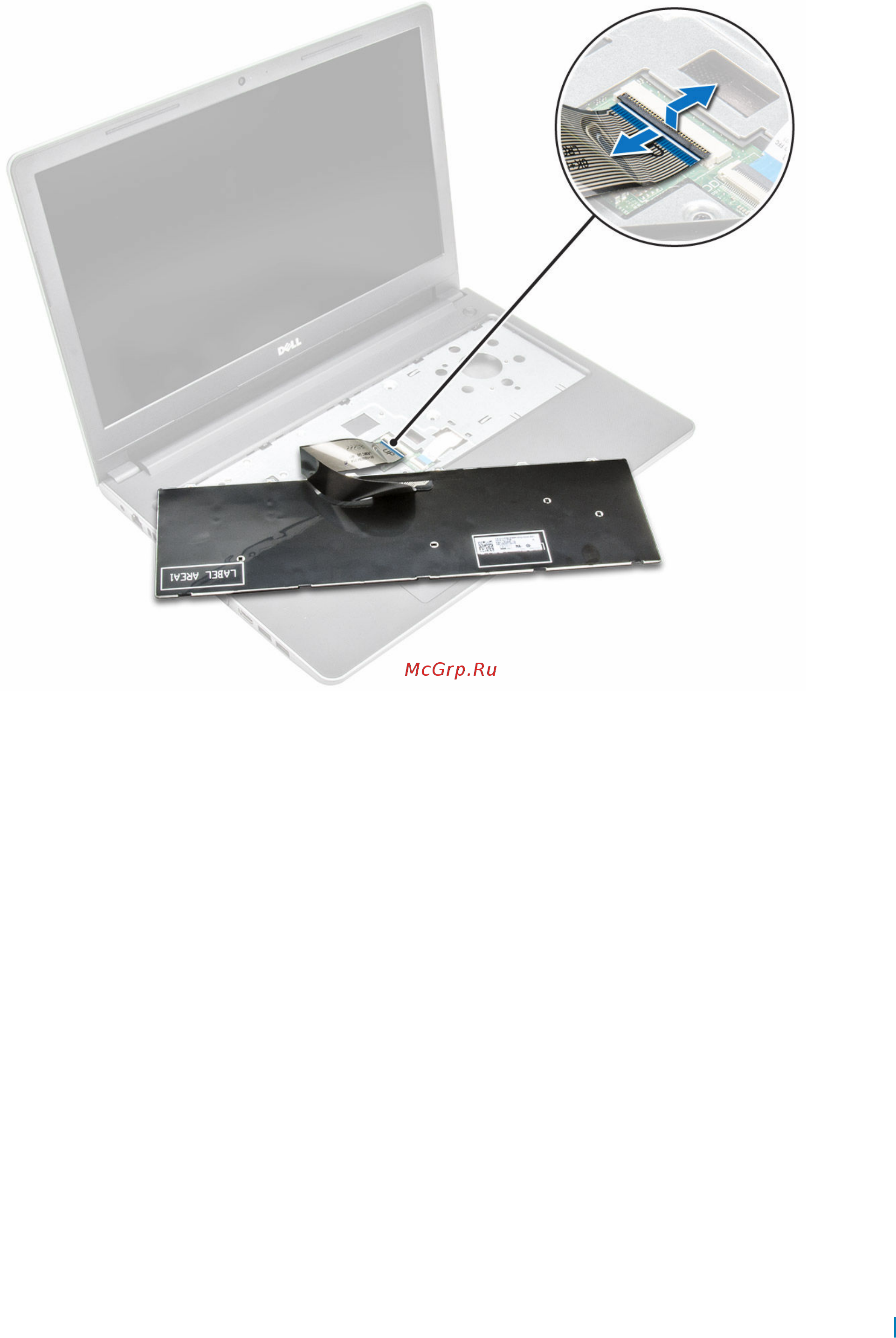 Dell Vostro 3568, 3568-7732 [19/86] Установка клавиатуры