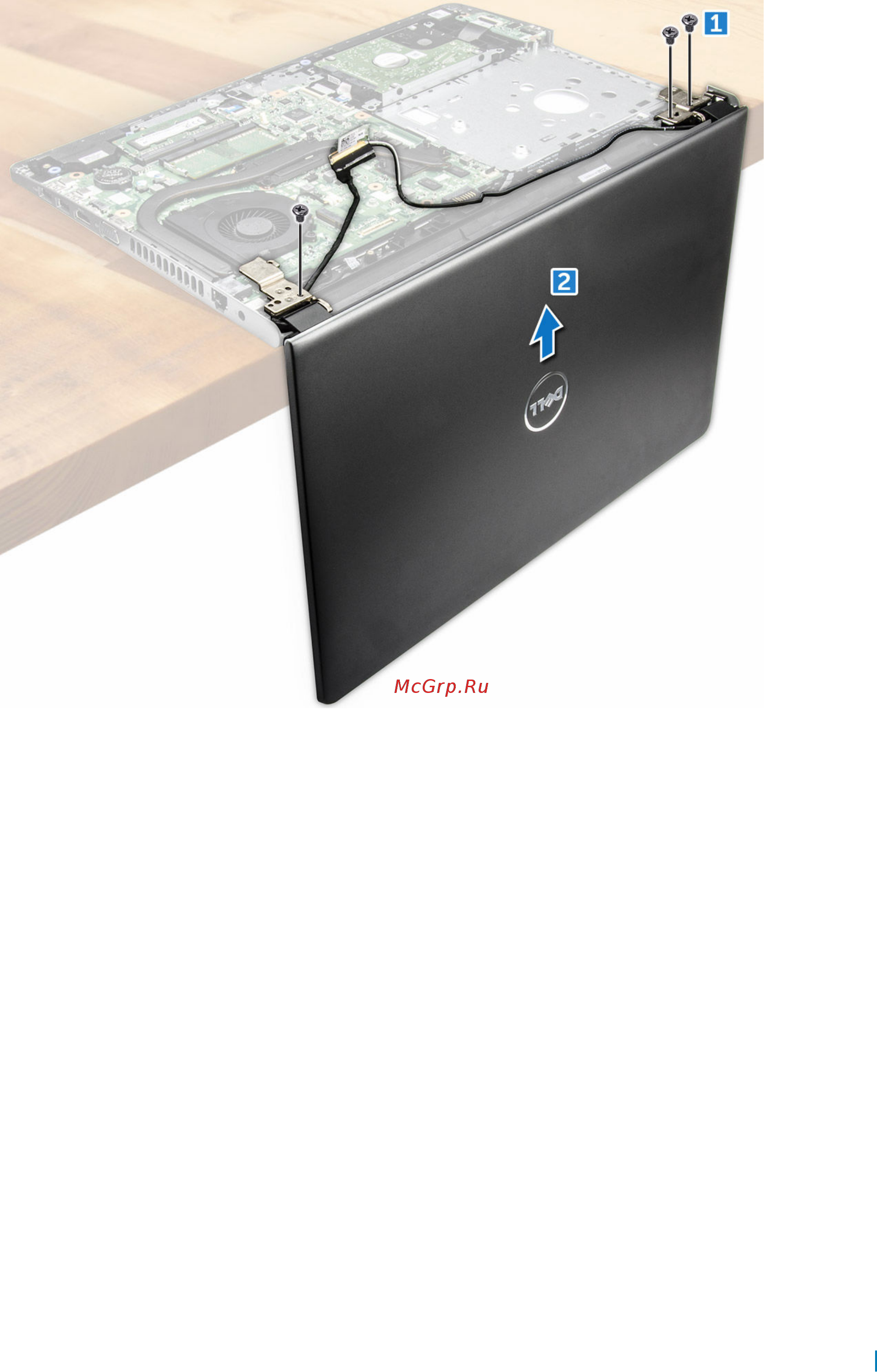 Dell Vostro 3568, 3568-7732 [41/86] Установка дисплея в сборе
