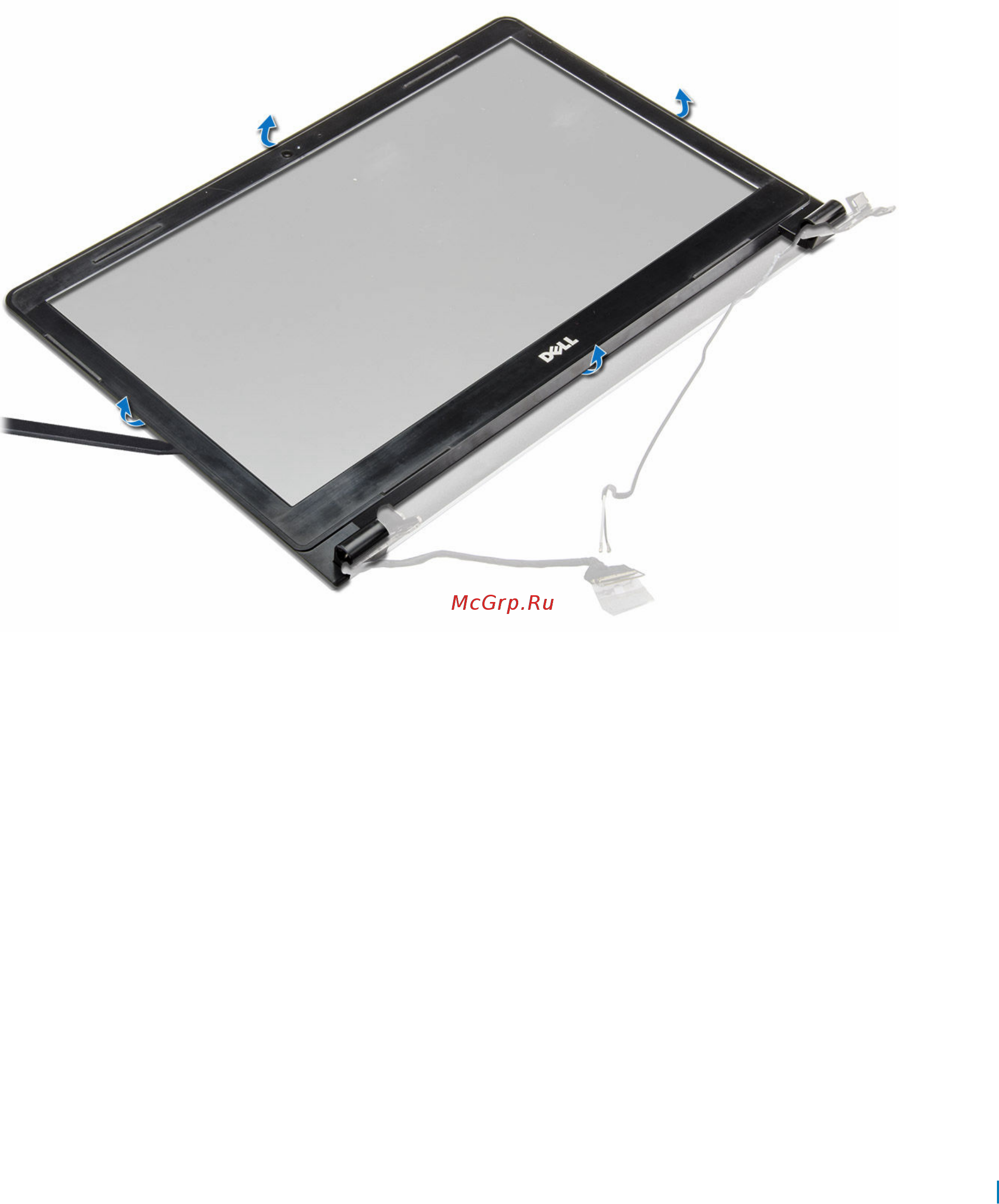 Dell Vostro 3568, 3568-8630 [42/86] Установка лицевой панели дисплея