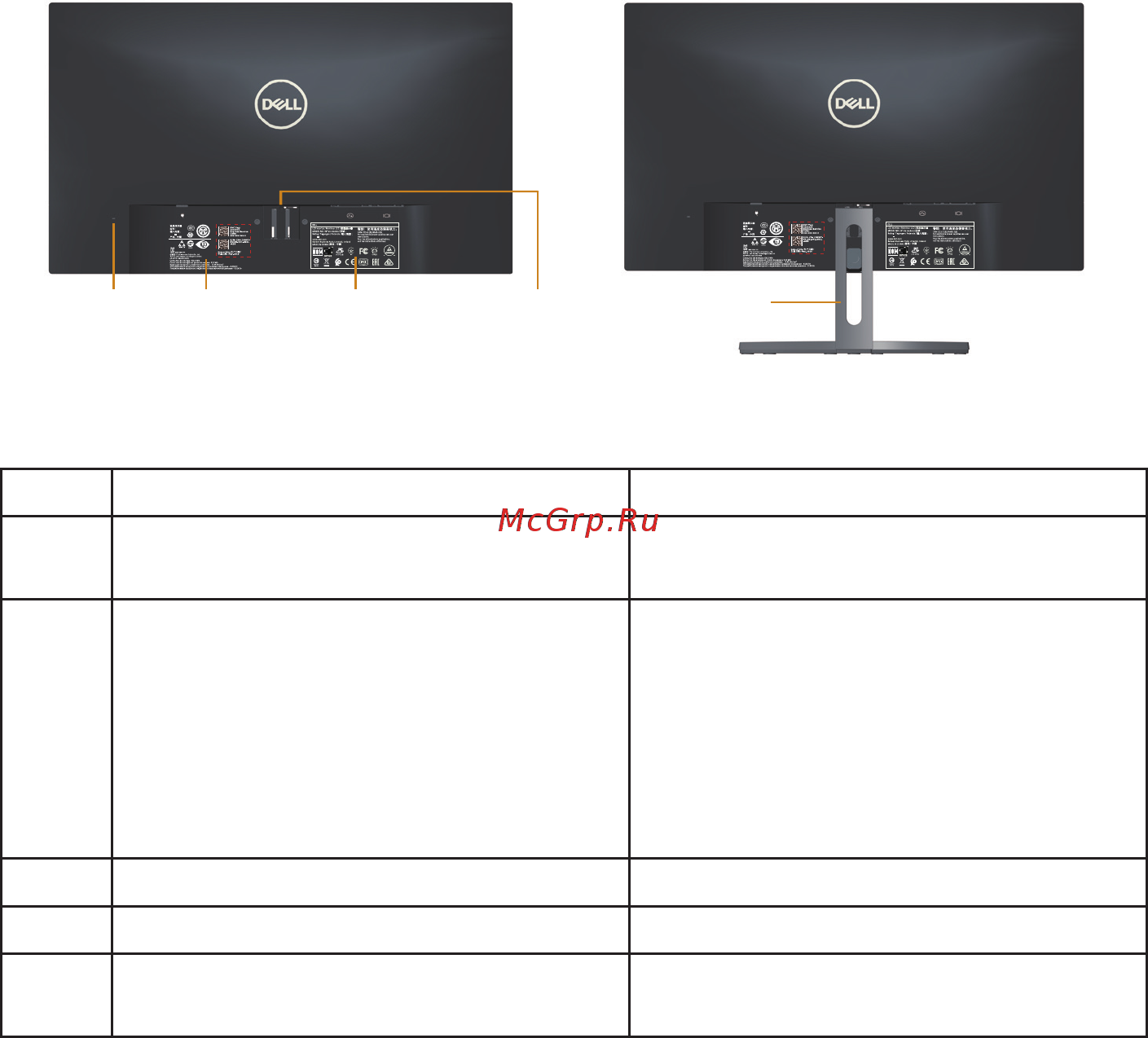 Dell S2318M [9/47] Back view