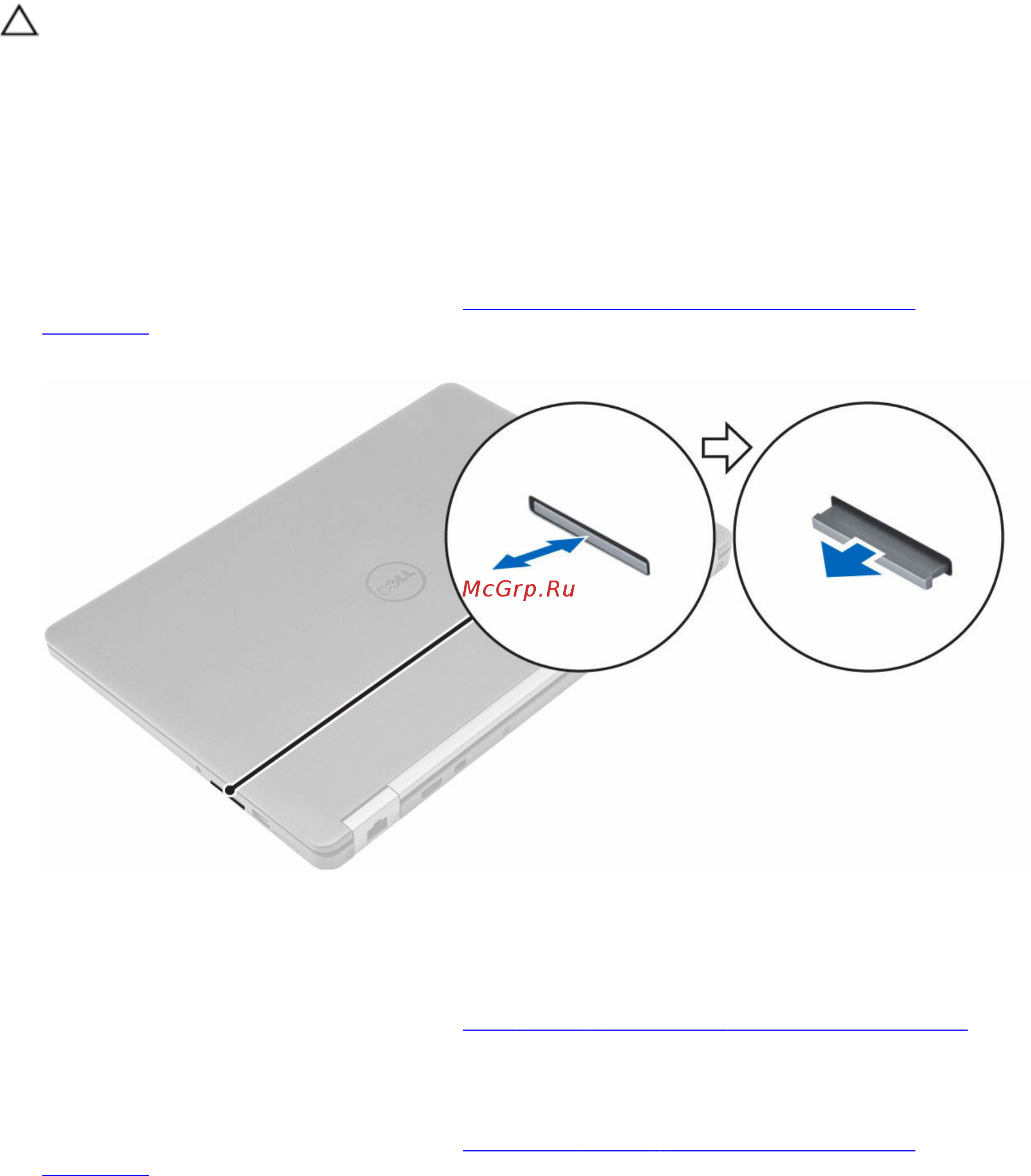 Dell Latitude E7270, 7270-0547 [10/66] Извлечение карты модуля идентификации абонента sim карты