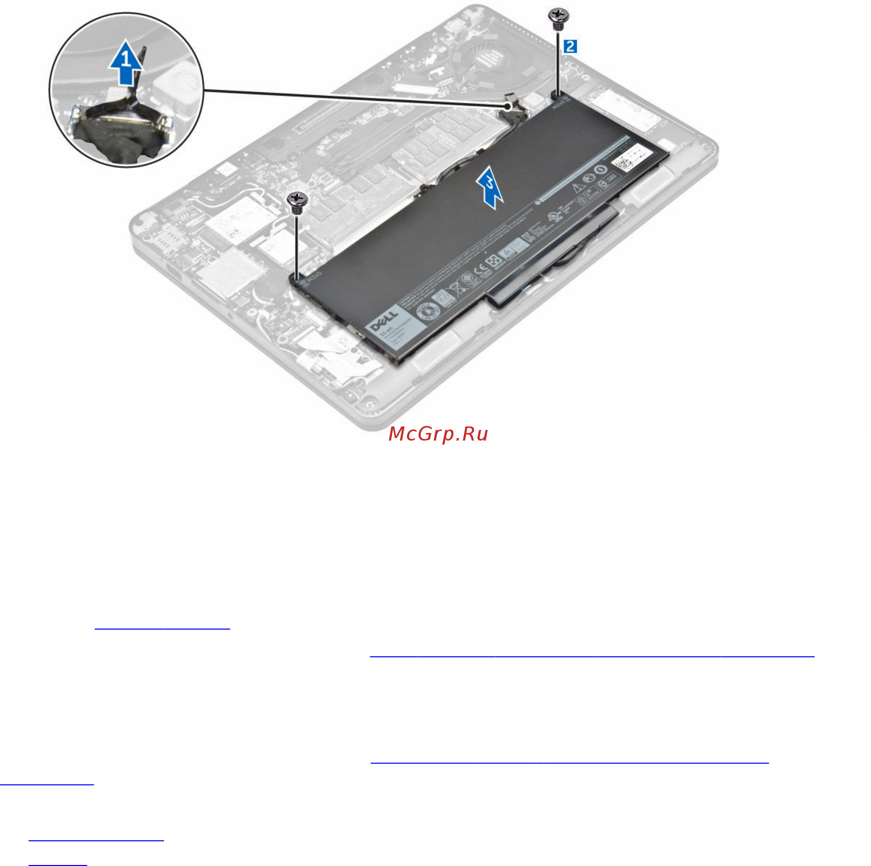 Dell Latitude E7270, 7270-0547 [12/66] Установка аккумулятора