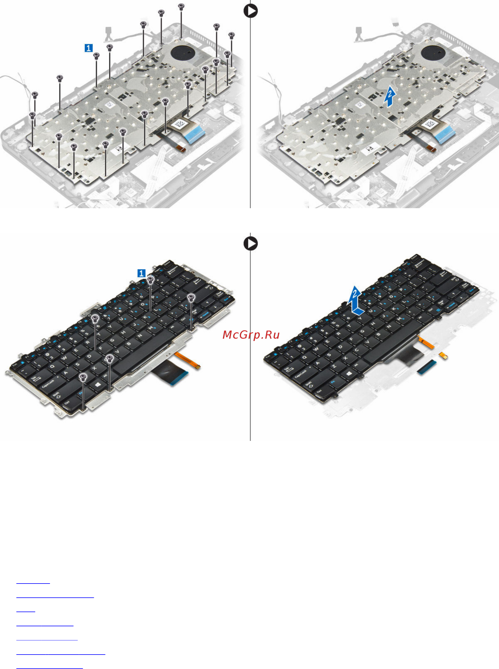 Dell 7270-9723 (7270-9723) [34/66] Установка клавиатуры