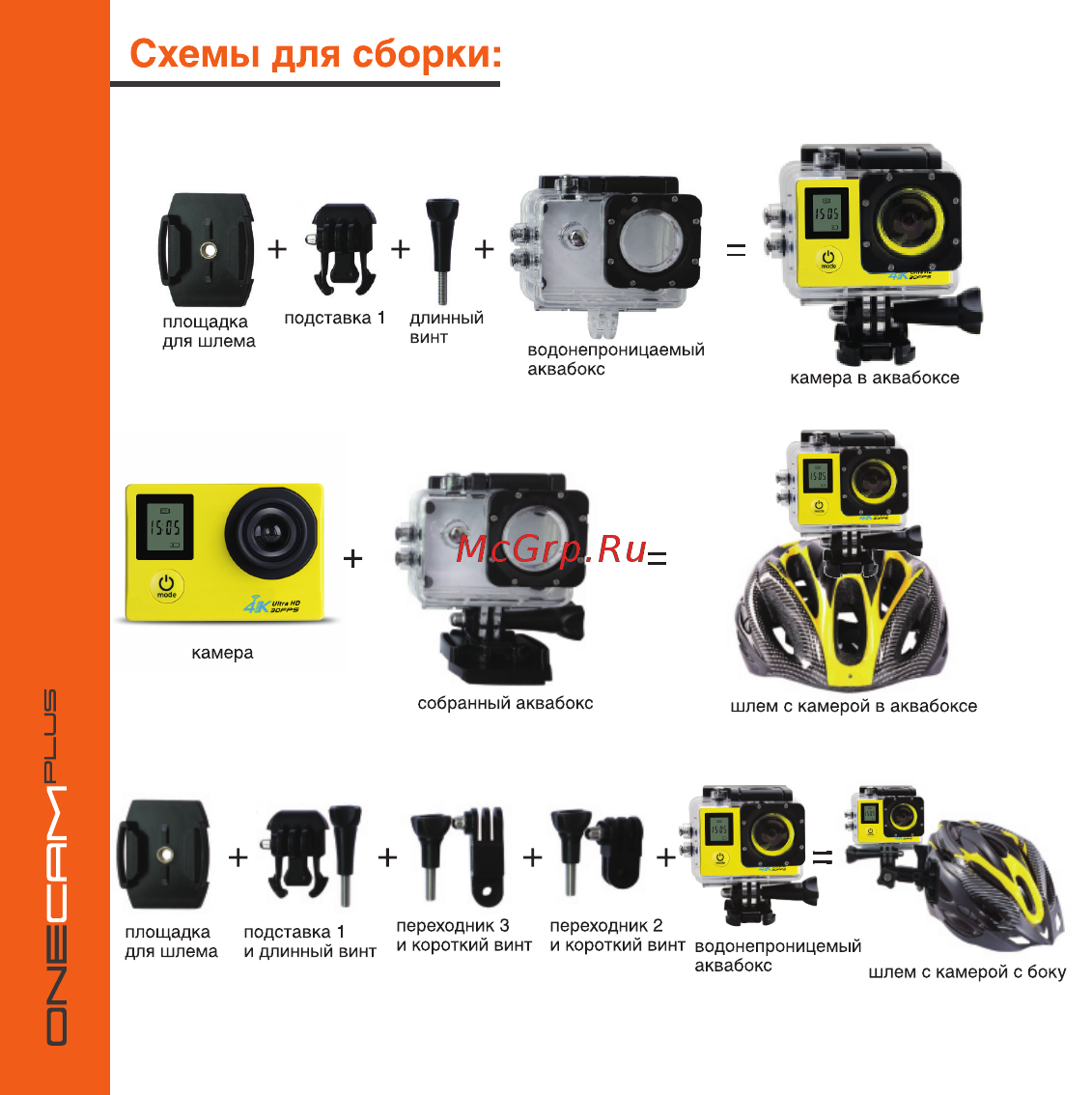 Digicare OneCam Plus Black [8/14] Схемы для сборки