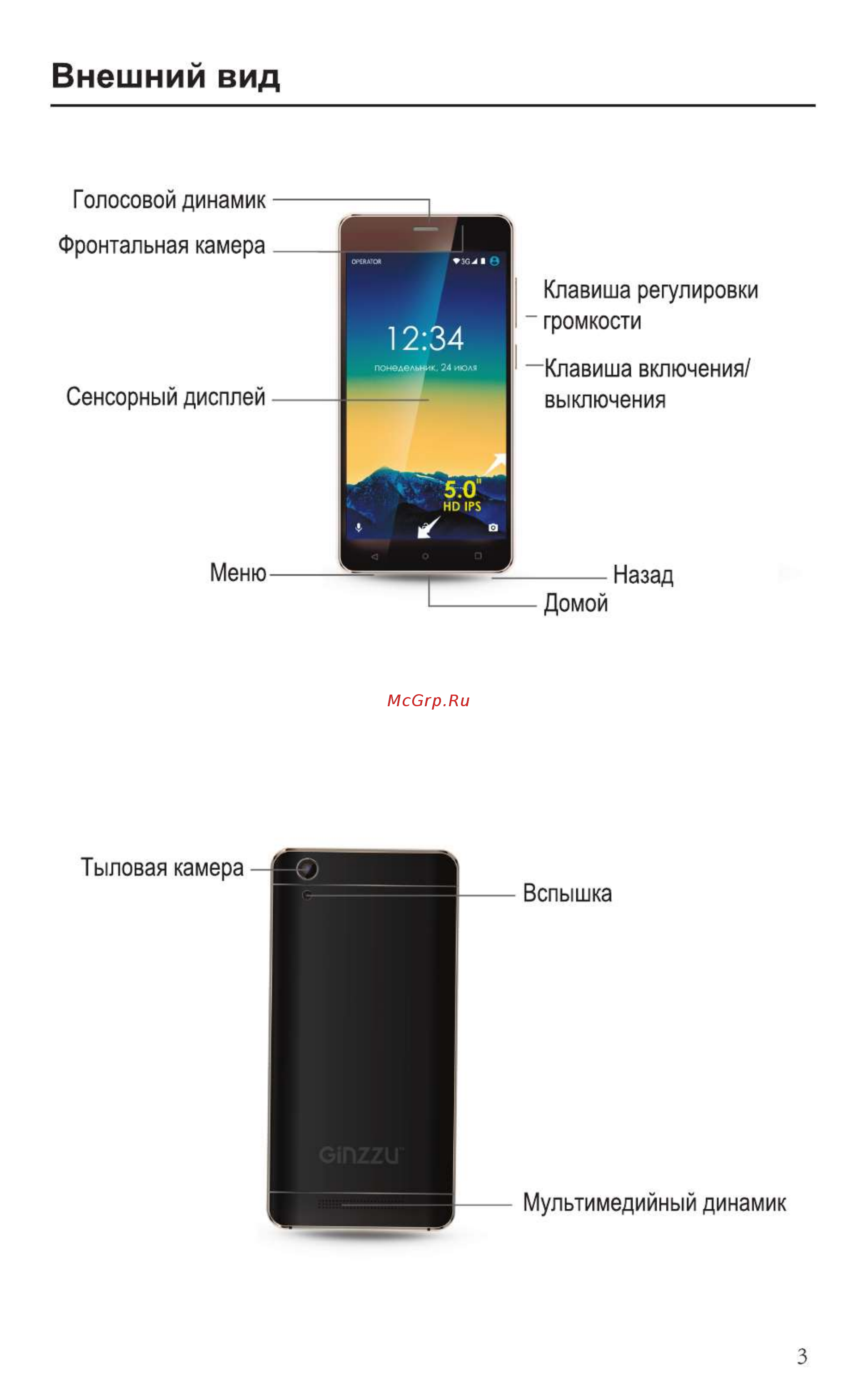 Ginzzu S5001 Black [5/24] Внешний вид