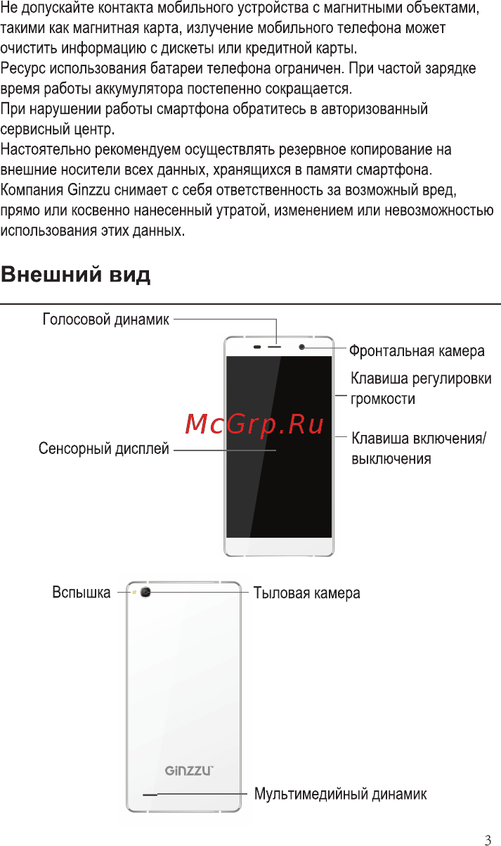 Ginzzu S5050 White [5/16] Внешний вид