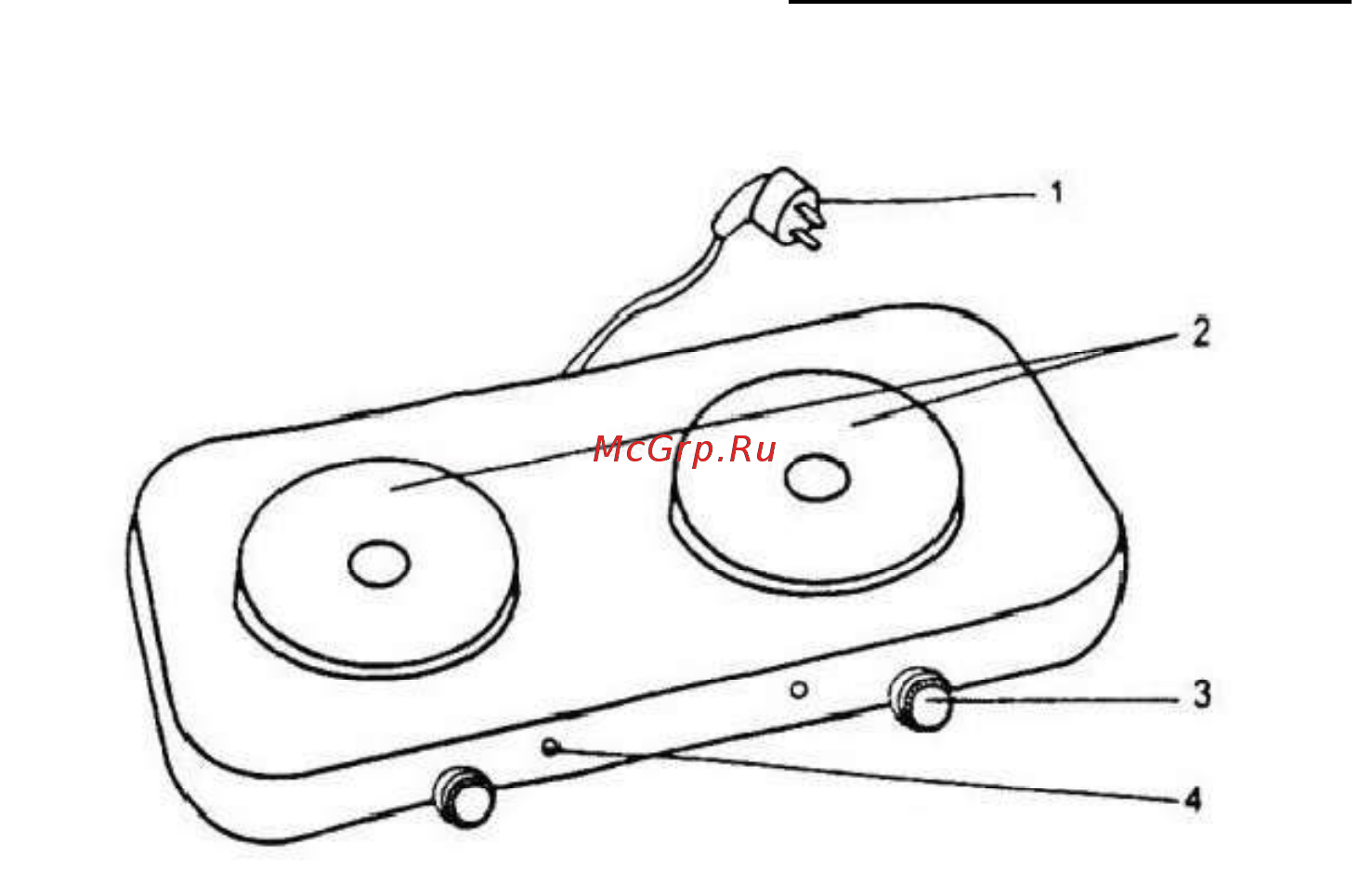 Ginzzu HC-T220 [2/3] Описание электроплитки