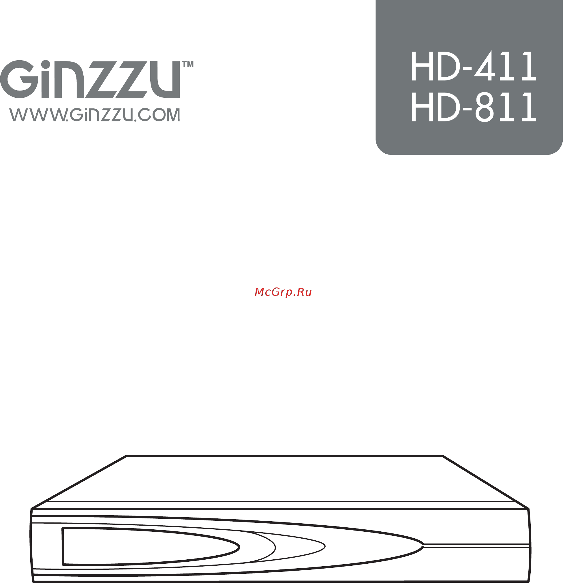 Ginzzu HD-811 8ch DVR/NVR 1080N, HDMI/VGA/BNC, 2USB, LAN 14502 Руководство по эксплуатации онлайн