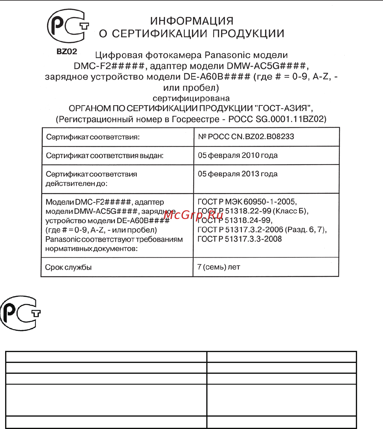 Panasonic LUMIX DMC-F2 Руководство пользователя онлайн [25/26] 33578