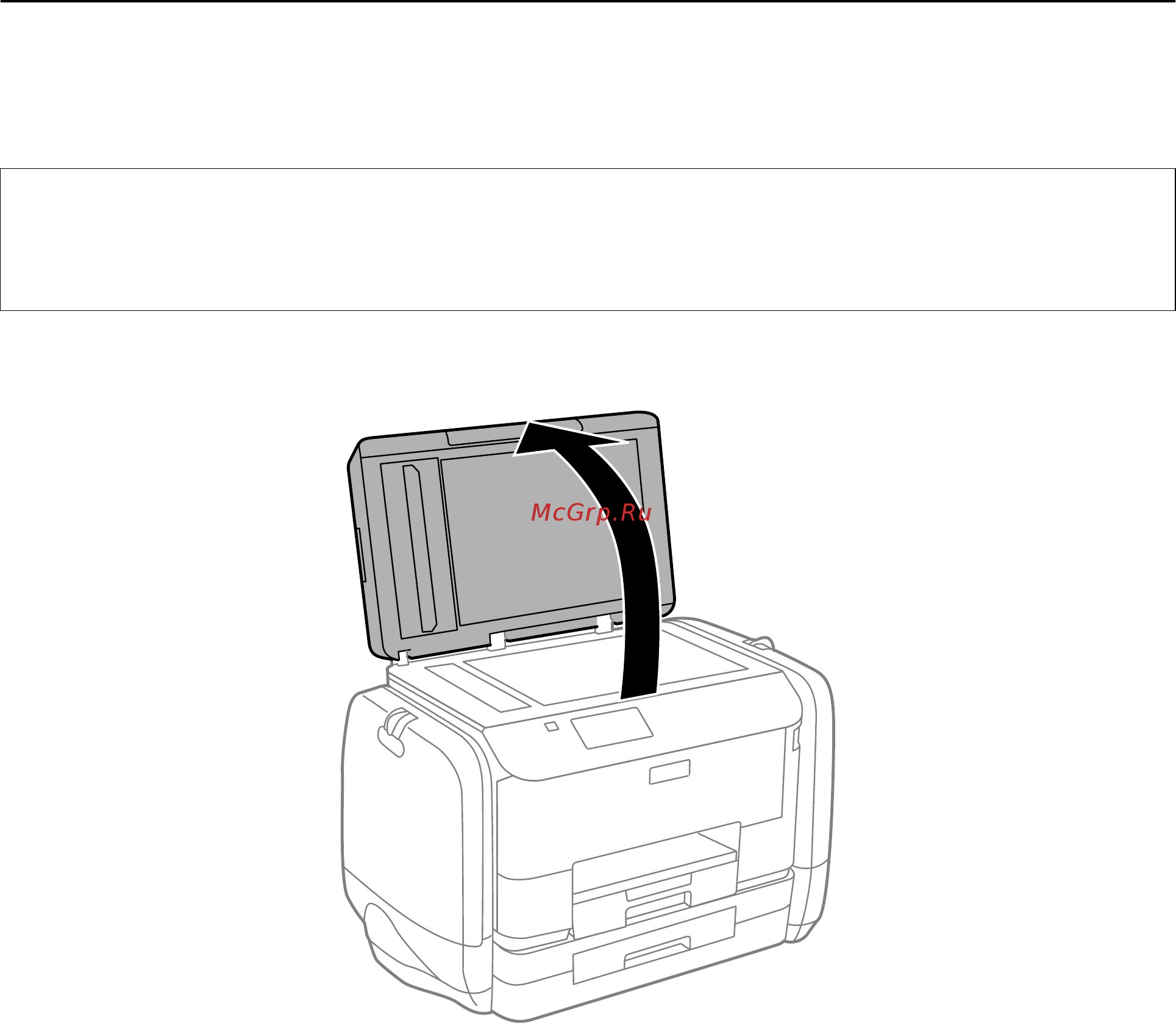 Epson WorkForce Pro WF-R5690DTWF [135/207] Поднимите крышку сканера