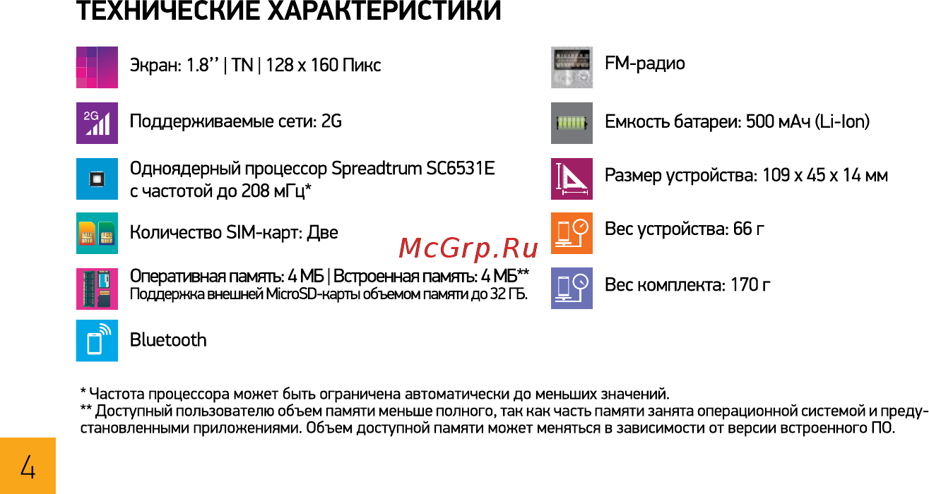 Digma Linx A101 2G Черный [4/36] Технические характеристики