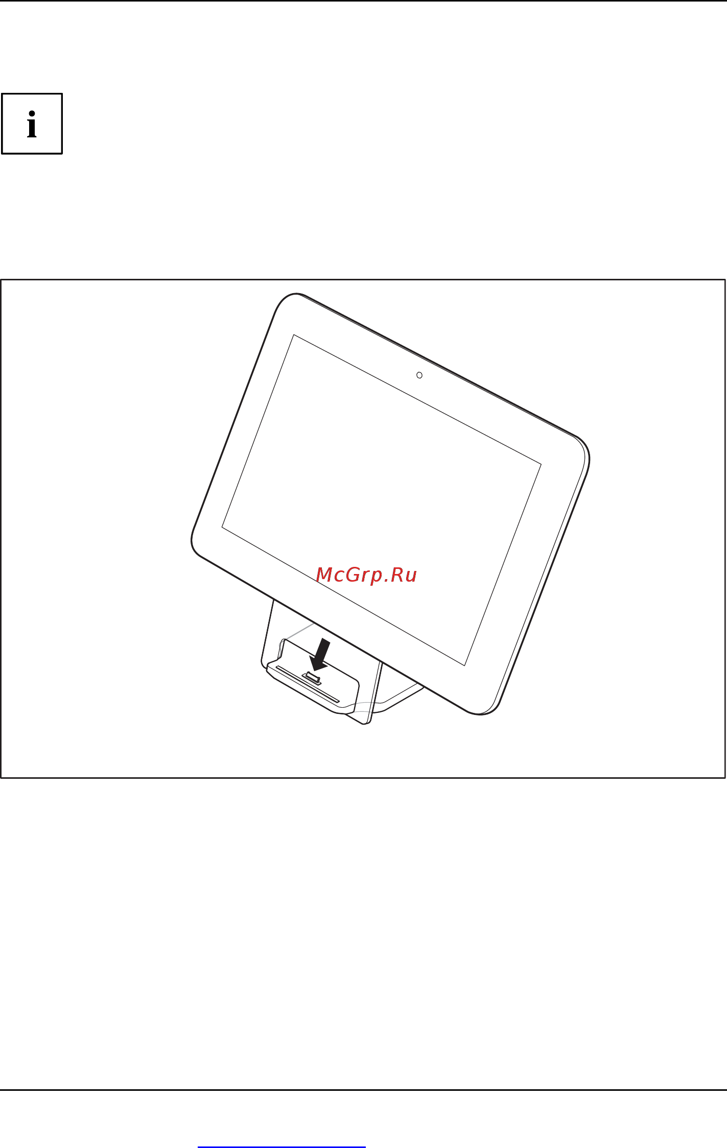 Fujitsu STYLISTIC M532 32Gb [36/79] Connecting the tablet pc to the cradle