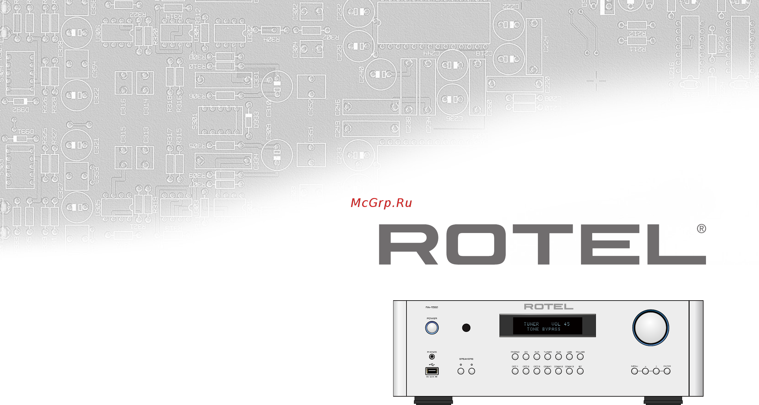 Rotel RA‑1592 Руководство пользователя онлайн