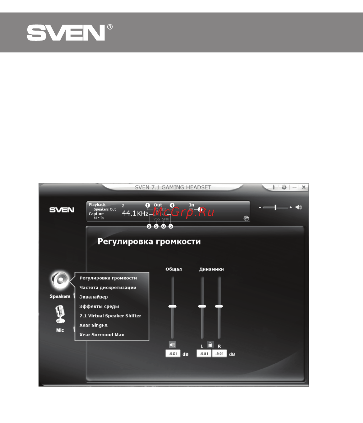 Sven AP-U980MV Black/Blue [4/23] Игровые наушники 7