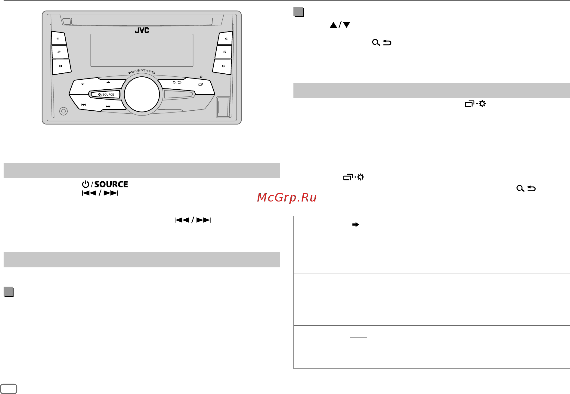 JVC KW-R920BTE [10/36] Аналоговое радио