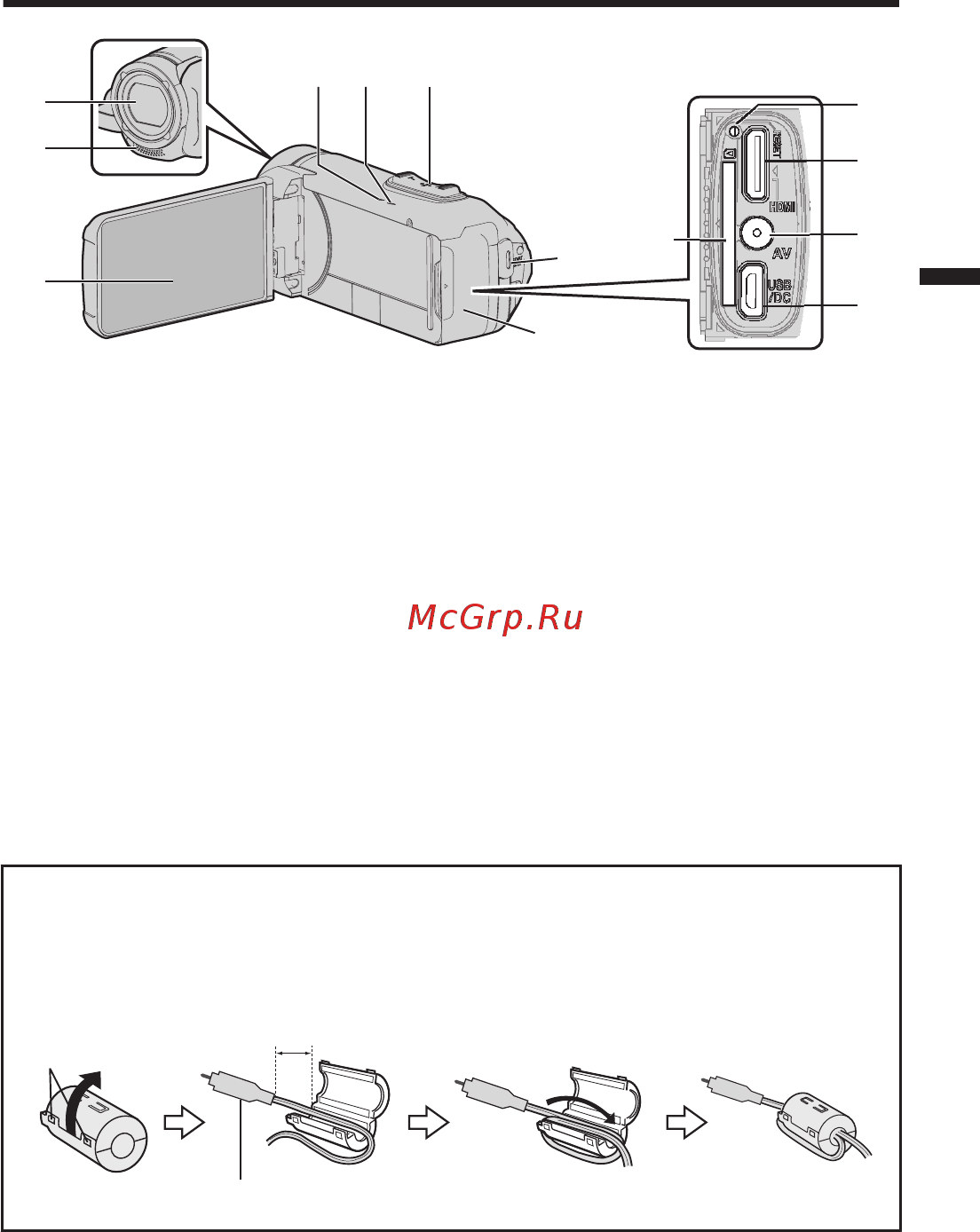 JVC GZ-R435REU [43/92] Nazwy części i ich funkcje