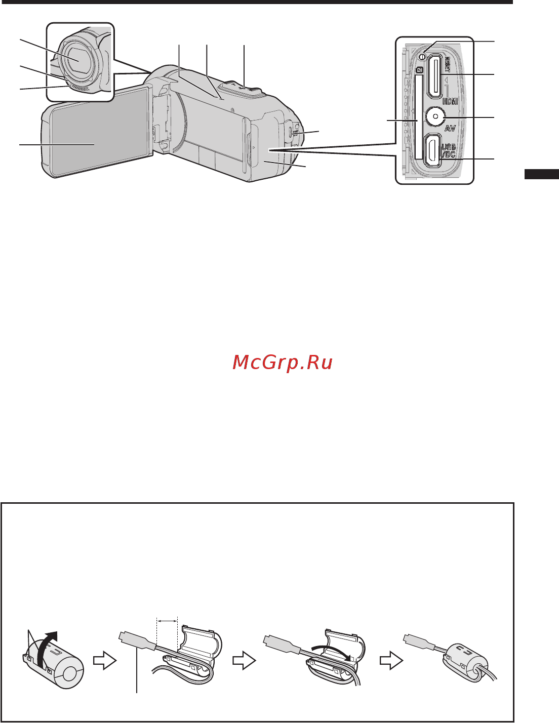 JVC GZ-RX610BEU [61/92] Az alkatrészek megnevezései és funkciójuk