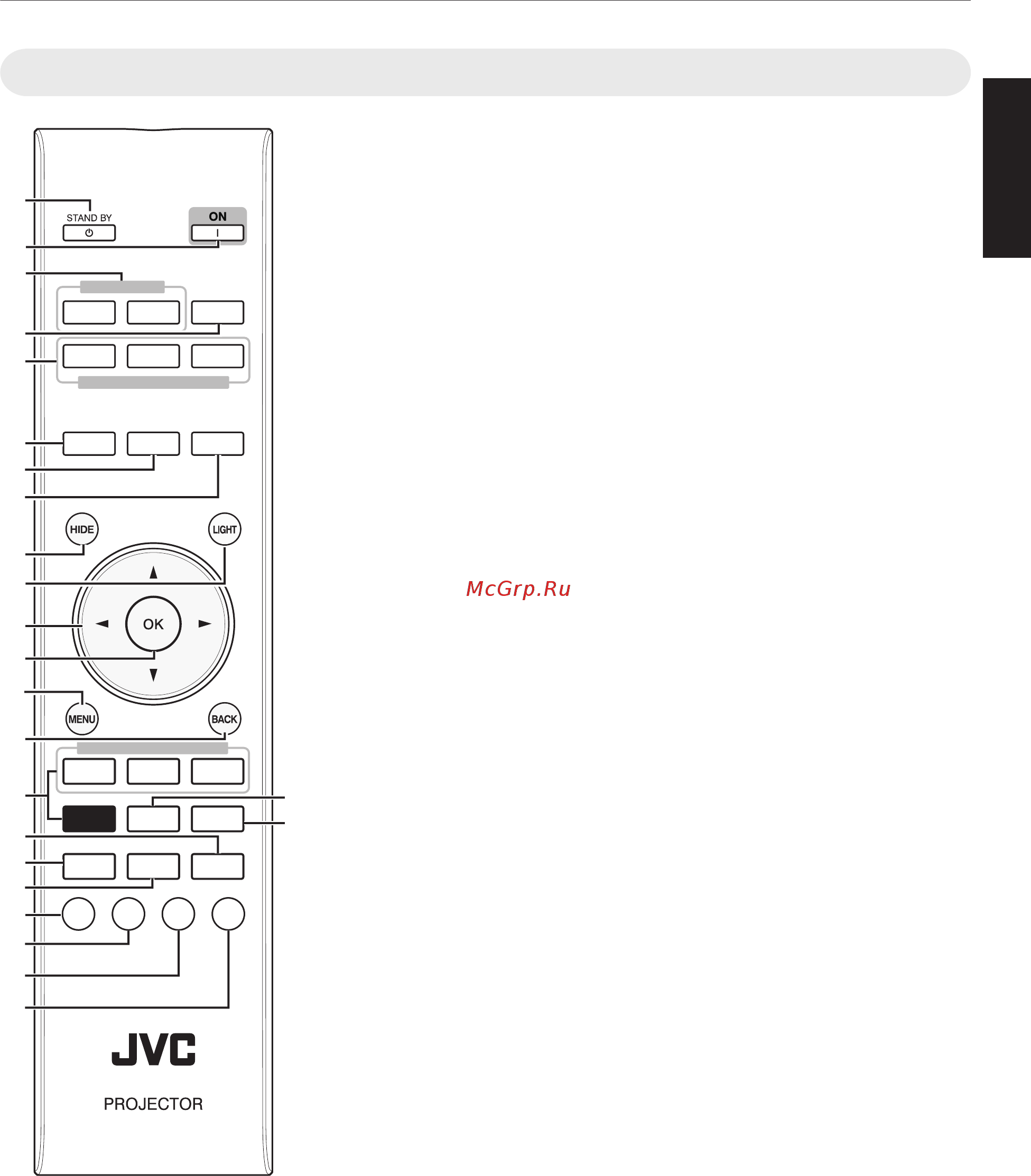 JVC DLA-X5900WE [13/84] Кнопки