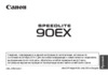 Canon Speedlite 90EX Инструкция по эксплуатации