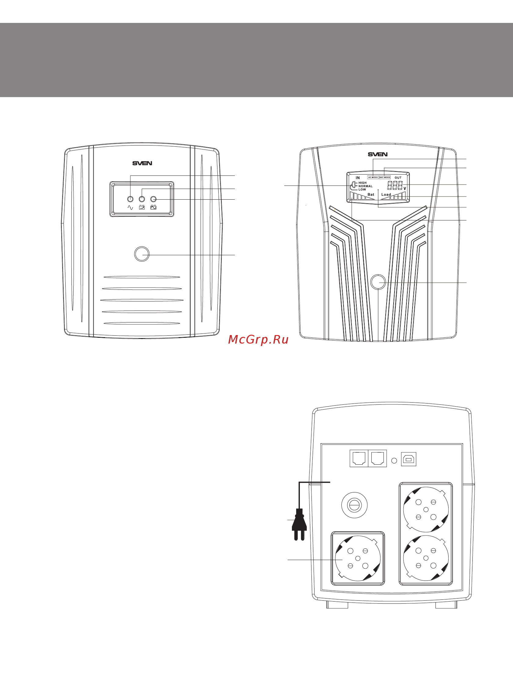 Sven Pro 1500 LCD, USB SV-013875 [24/28] Operation manual
