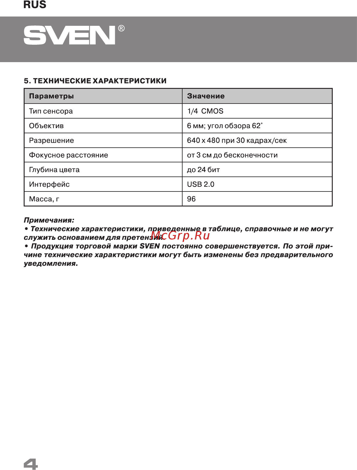 Sven CU-2.1 [4/13] Пк камера