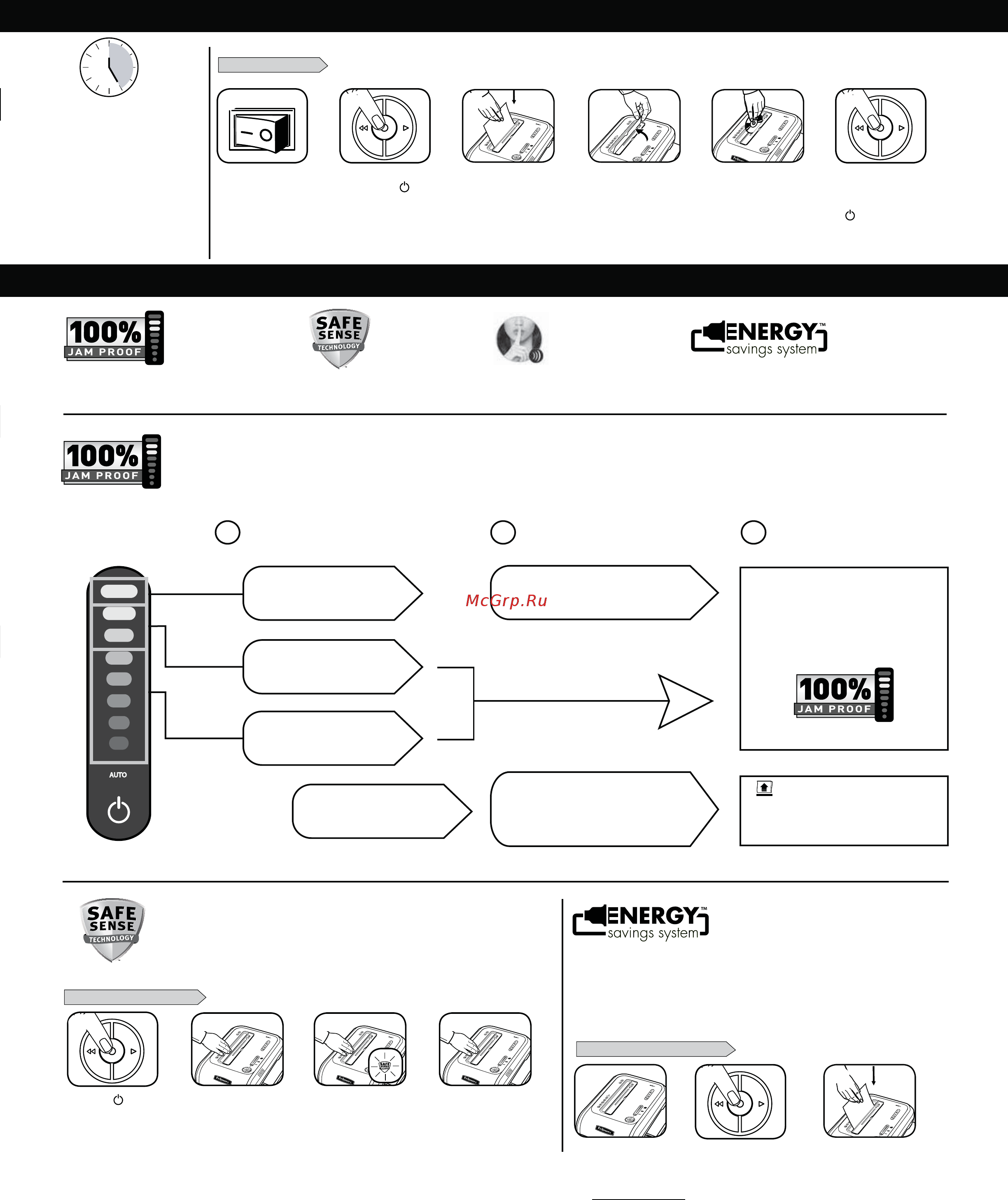 Fellowes Powershred 99Ci [11/76] Funcionamiento básico de destrucción