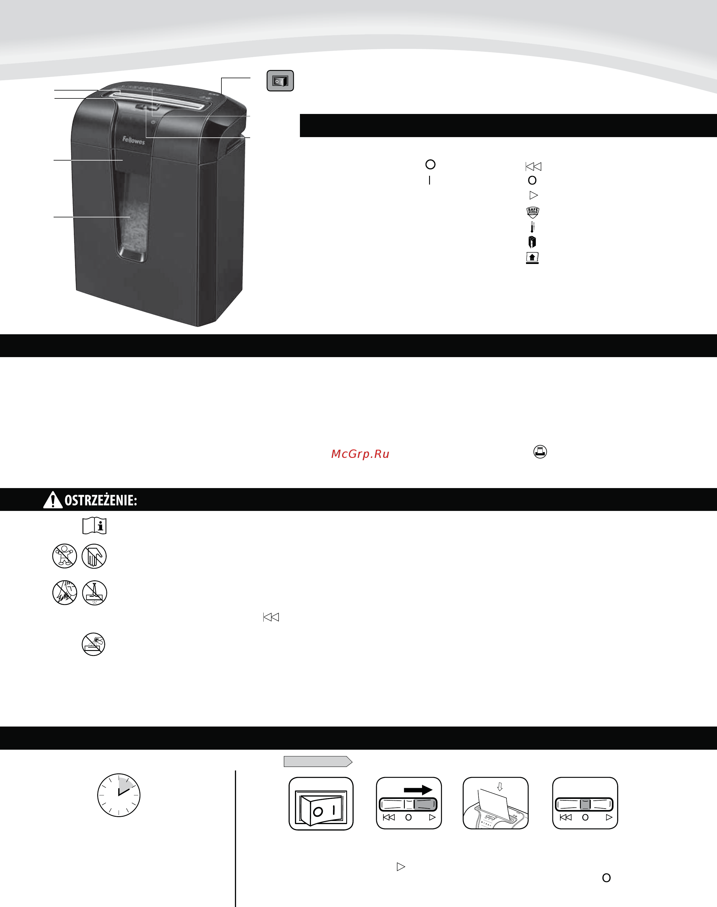 Fellowes Powershred  63Cb [22/44] Polski