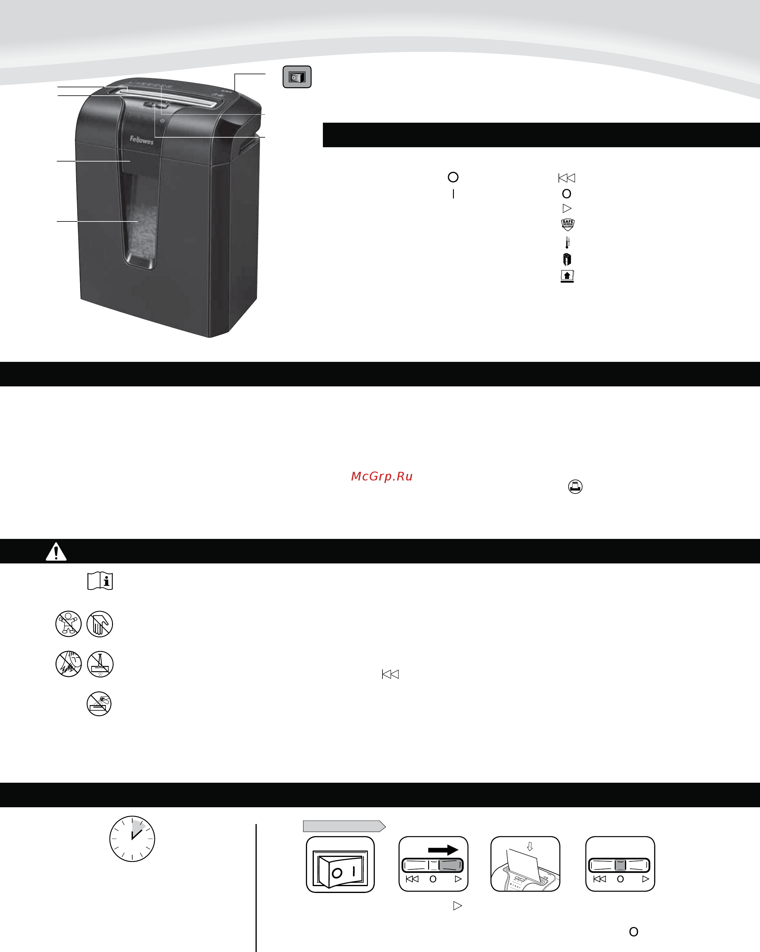 Fellowes Powershred  63Cb [8/44] Deutsch