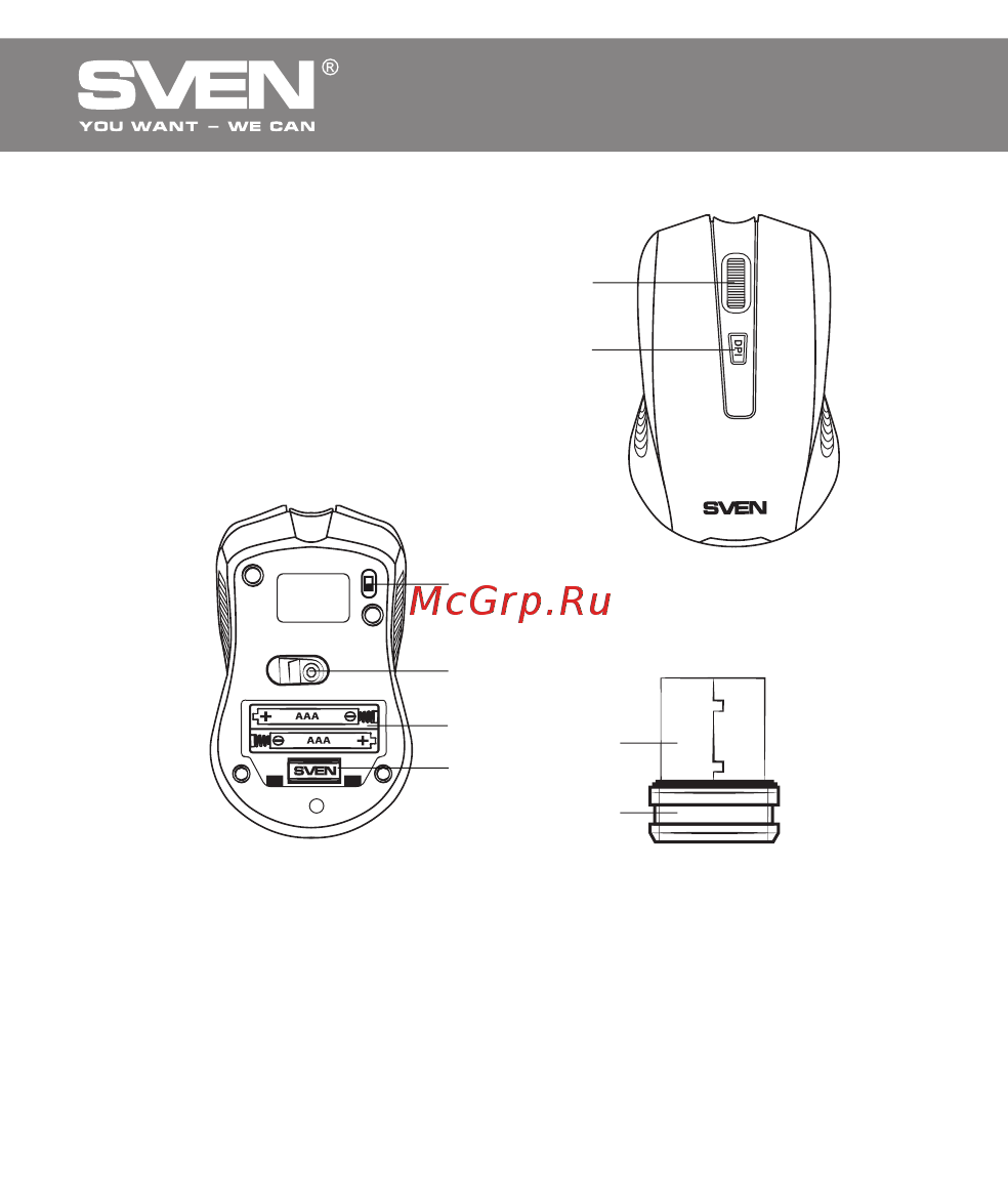 Sven RX-400W [16/20] Wireless optical mouse