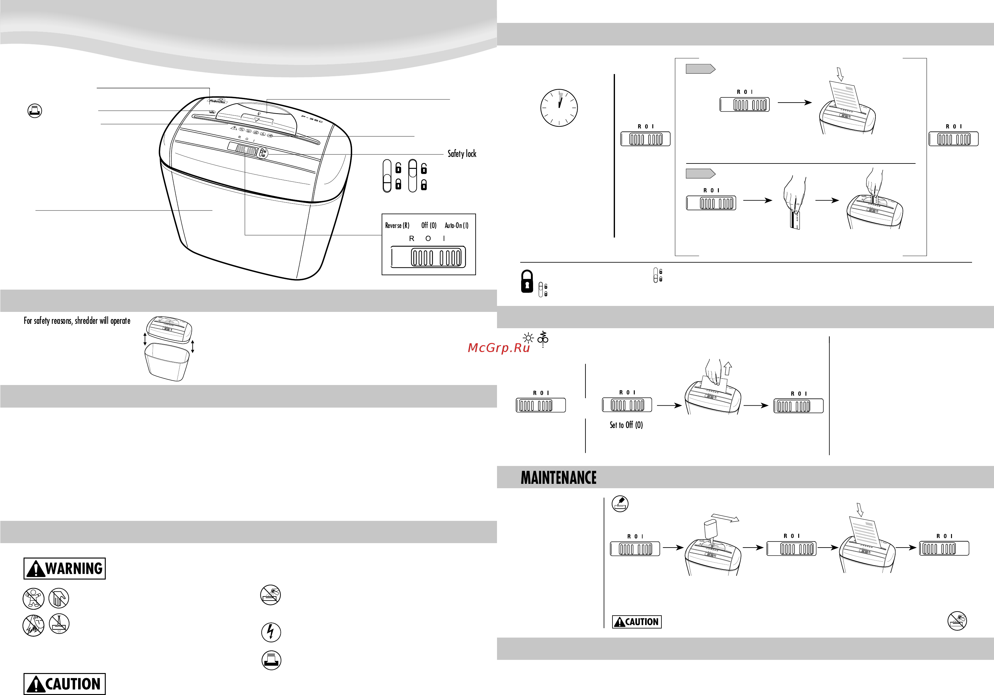 Fellowes Powershred P-35C [2/2] Shredder head