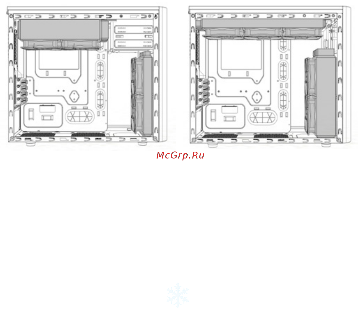 Fractal Design Arc Mini R2, FD-CA-ARC-MINI-R2-BL-W [21/45] 水冷オプション