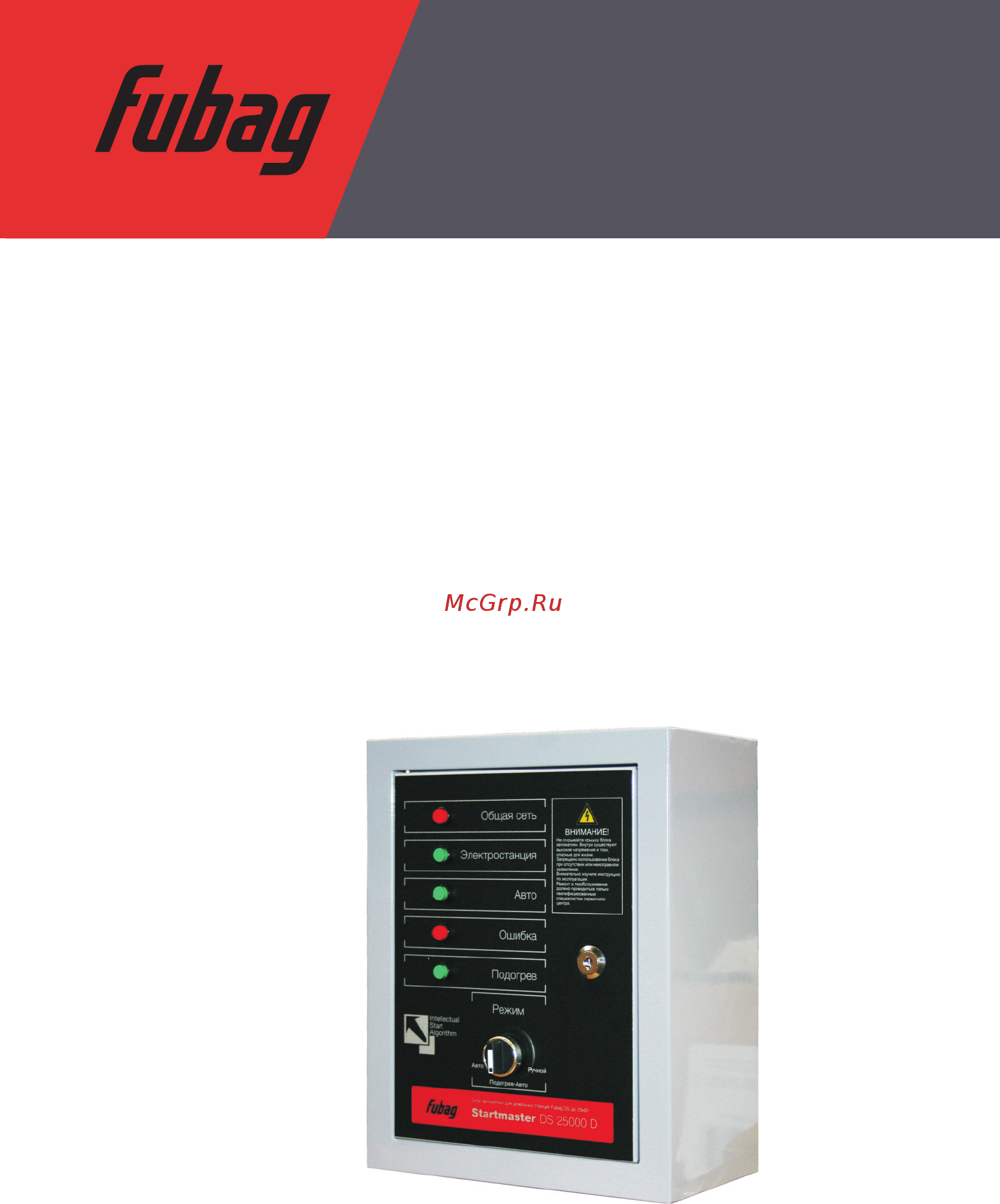 Fubag Startmaster DS 25000 D Инструкция по эксплуатации онлайн