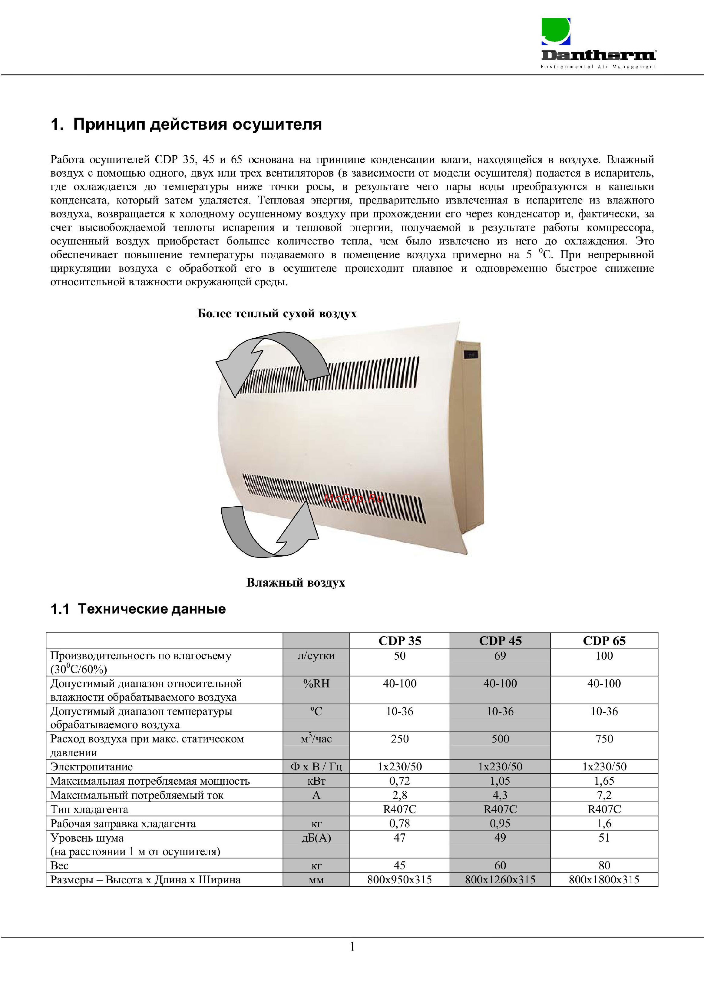 Dantherm CDP 65 [2/19] Cdp35 cdp 45 cdp 65
