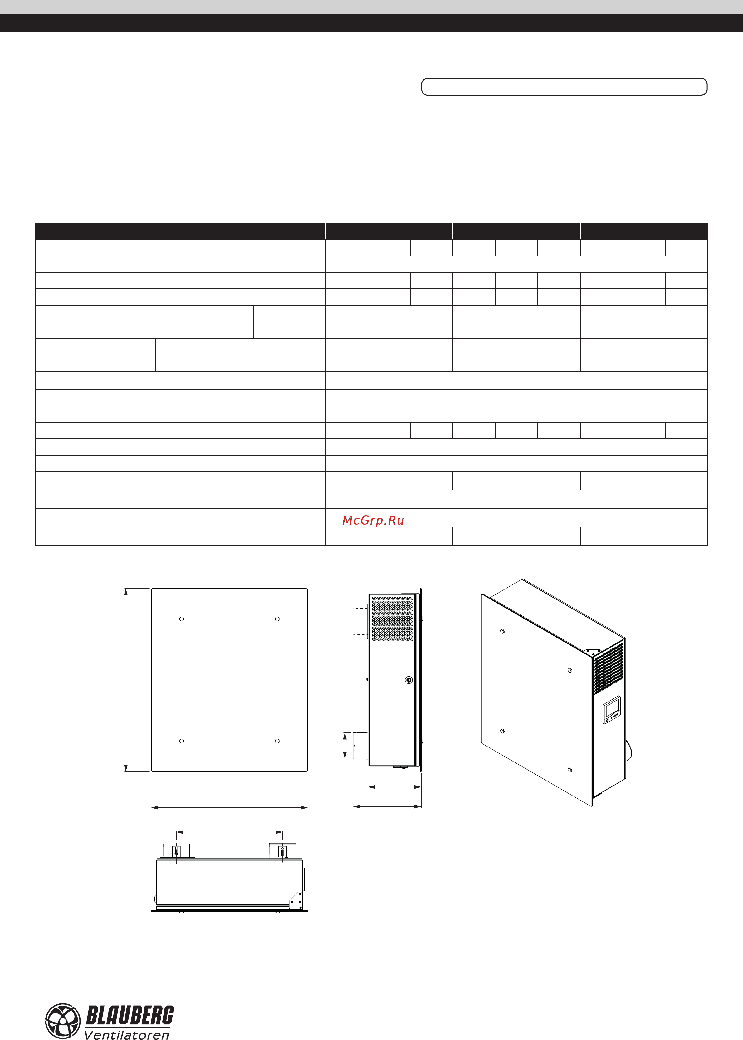 Blauberg FRESHBOX E-100 ERV [5/20] Freshbox 100