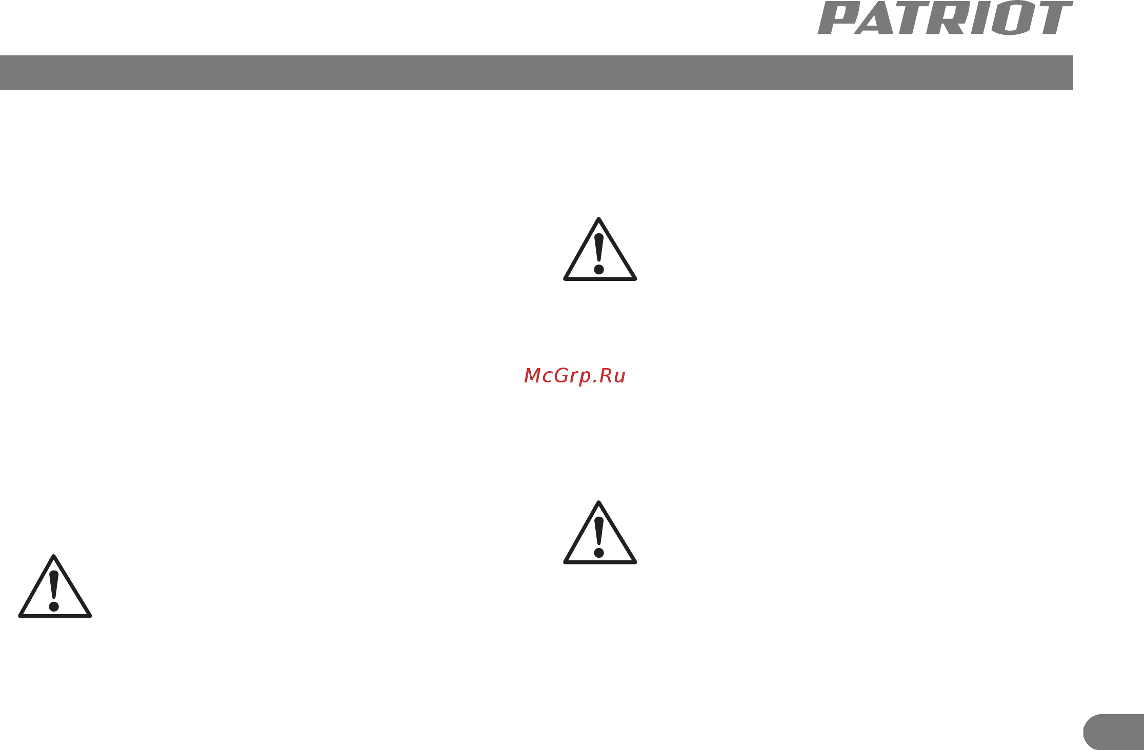 Patriot EURO 24-240K 525306366 [10/19] Подготовка к работе и порядок работы