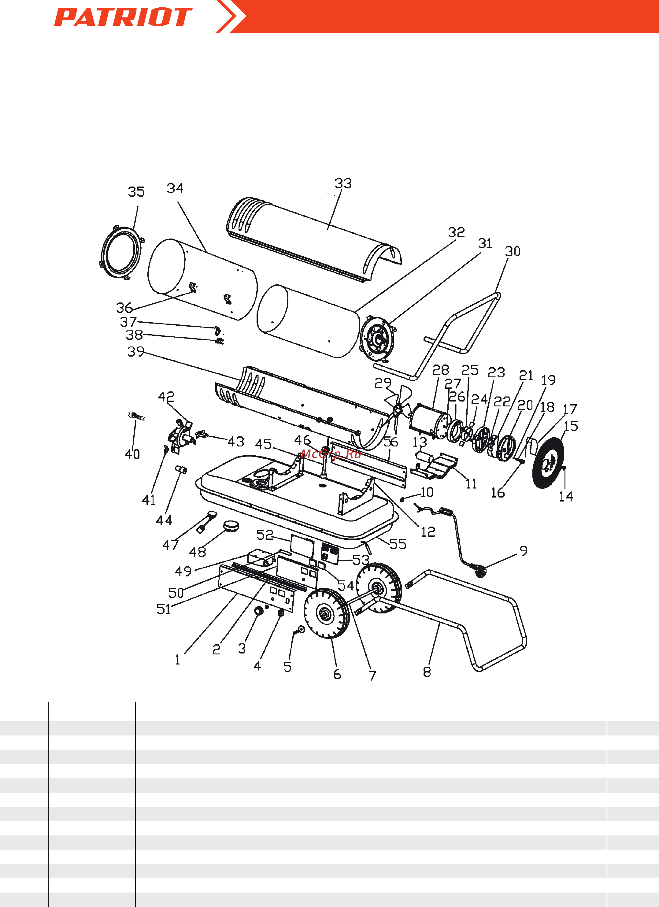Patriot DTC 125 [2/4] Артикул 633 70 3014 схема
