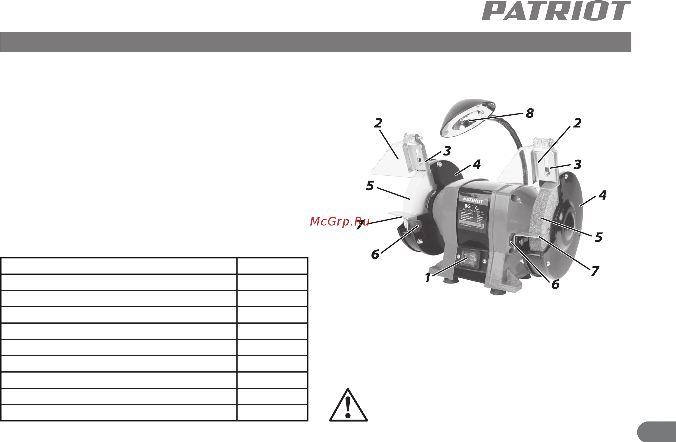 Patriot BG 160L [4/11] Внешний вид электроинструмента рис 1